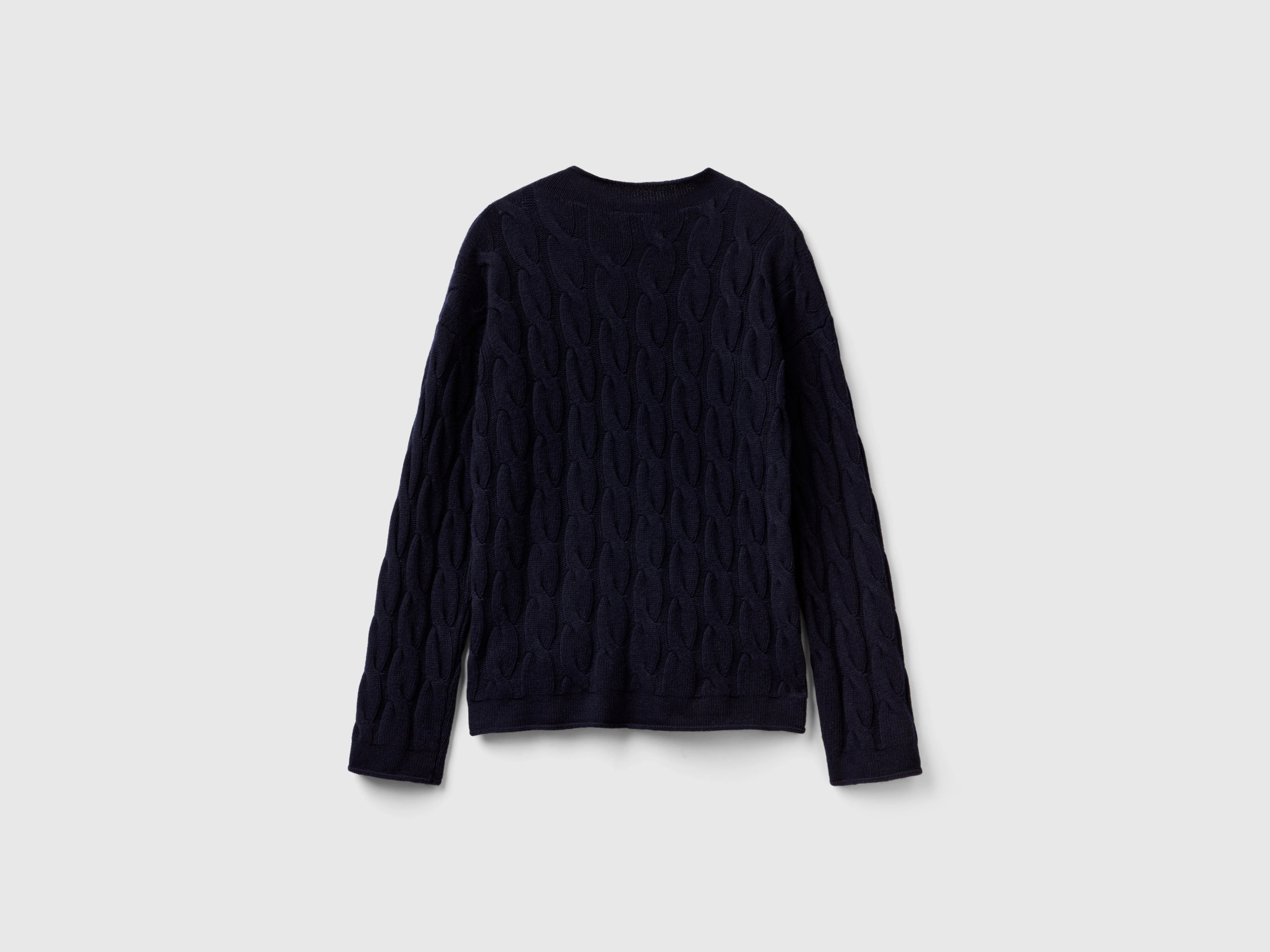 United Colors of Benetton Strickpullover, mit Zopfstrick-Muster