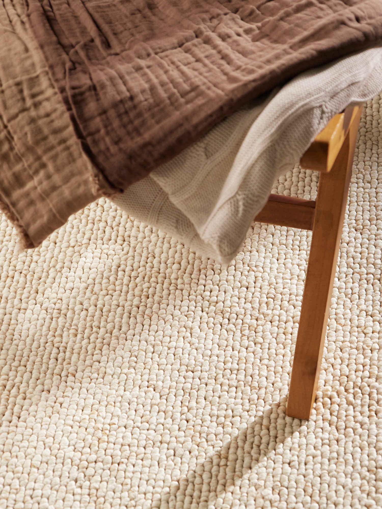 HANSE Home Teppich »Wolly 2« rechteckig 12 mm Höhe Flachgewebe, Läufer, Skandi, Woll-Optik, Esszimmer, Wohnzimmer, Flur