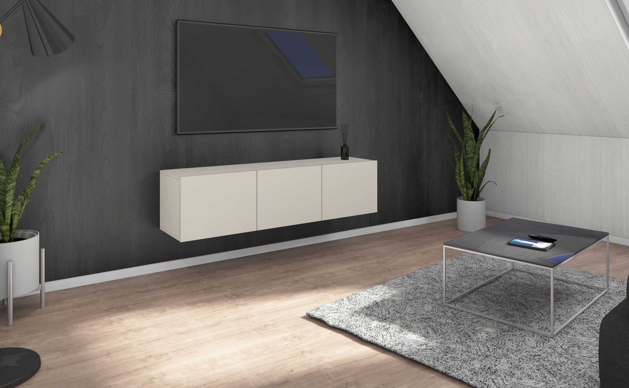 borchardt Möbel Lowboard "Sophia, TV-Schrank mit 3 Türen, hängend oder steh günstig online kaufen