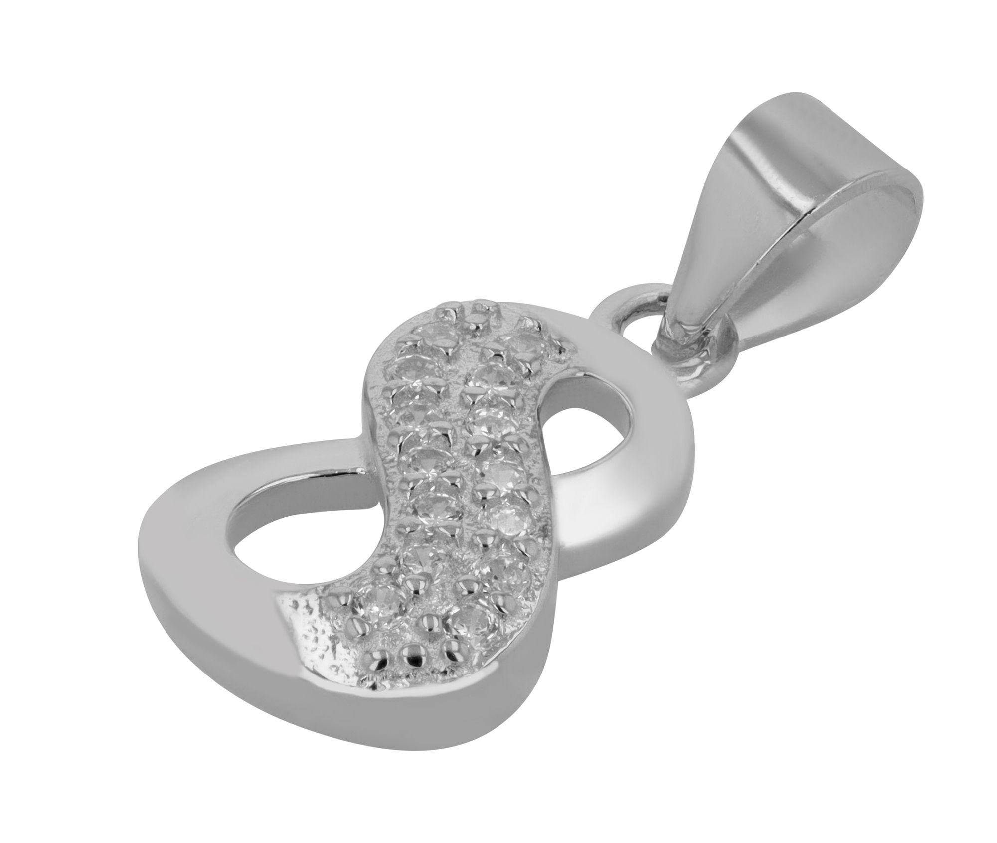 ADELIA ́S Damen Kettenanhänger "Damen Anhänger – Unendlichkeitszeichen Anhänger aus 925 Silber", Silber 925 (Sterlingsilber)silber, Silber 925