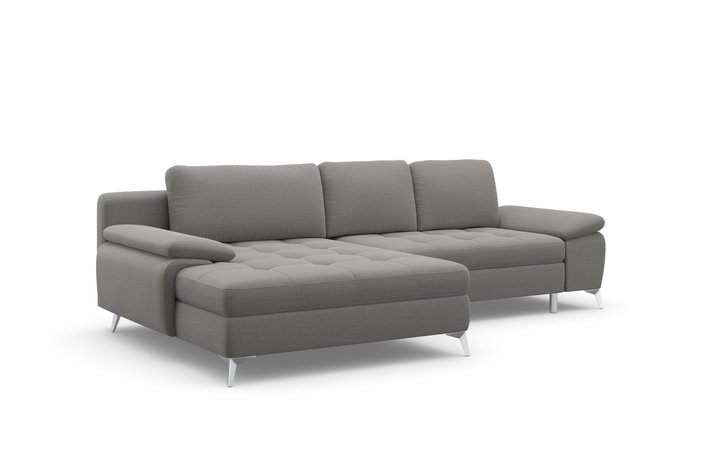 sit&more Ecksofa »Latigo L-Form«, mit Mega-Recamiere, wahlweise mit Bettfunktion und Bettkasten