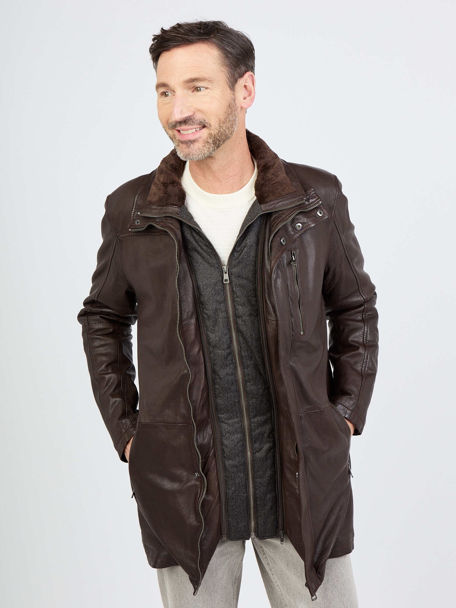JCC Ledermantel "3102097Ecom" günstig online kaufen