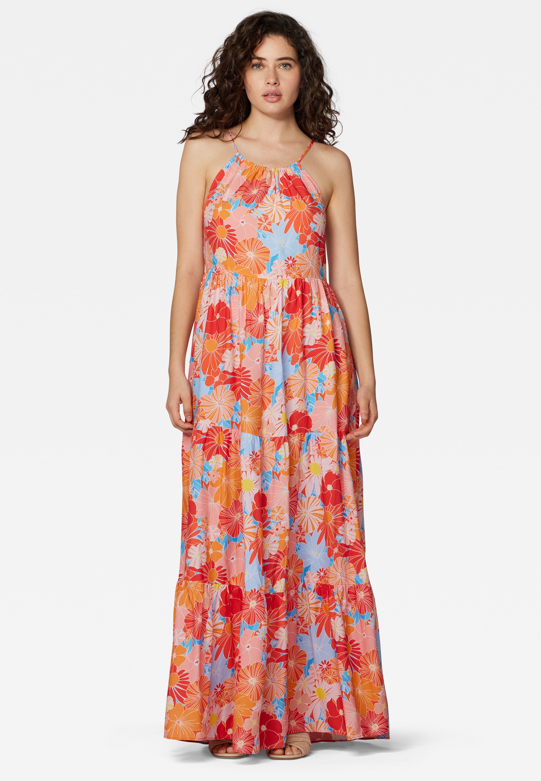 Mavi Maxikleid »PRINTED DRESS«, Spaghettiträger Kleid