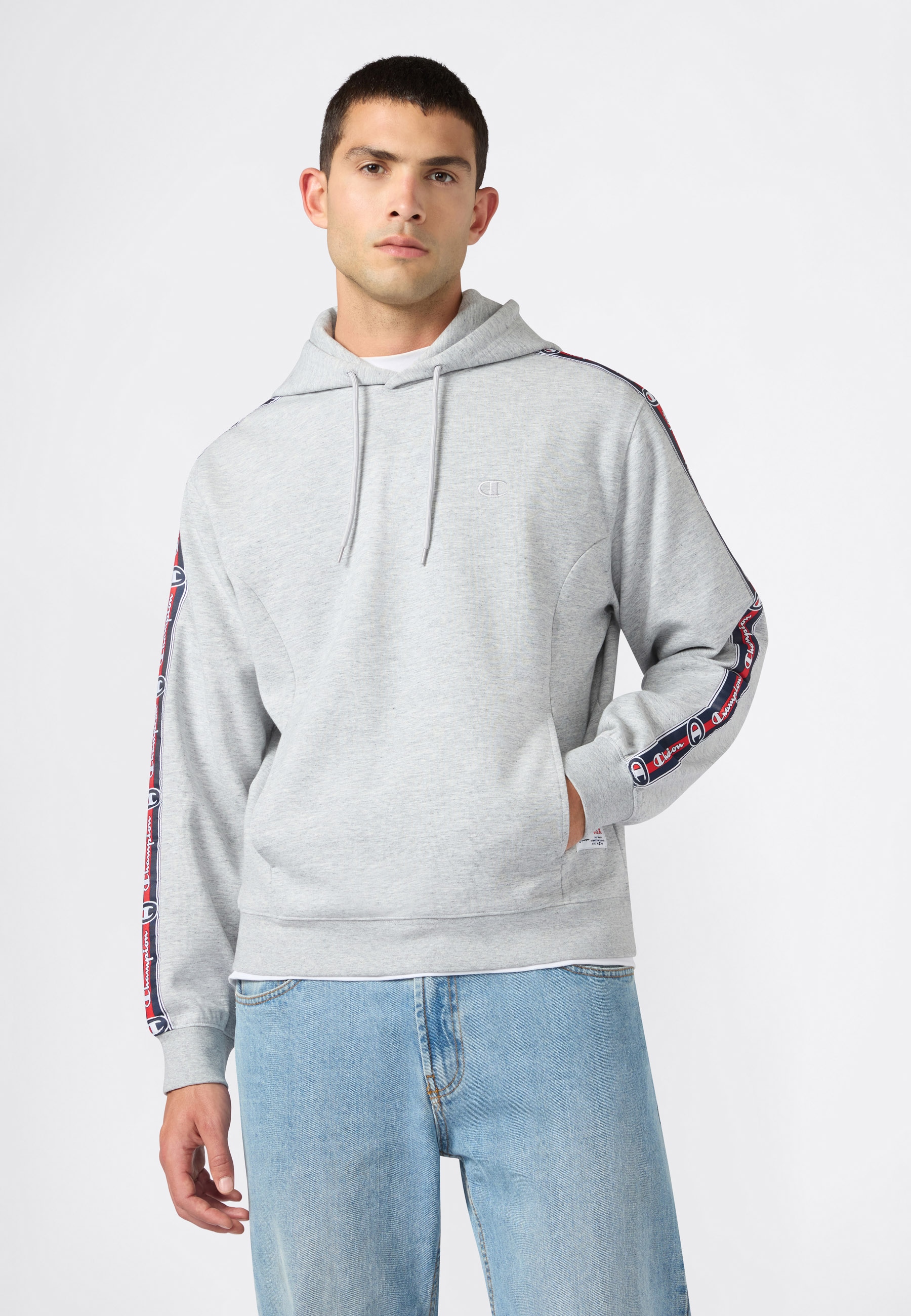 Champion Kapuzensweatshirt "SPORTWEAR HOODIE Relax Fit Stretch Cotton", mit sportlichem Stil, aus Polyester, Baumwolle und Elasthan, Relax Fit