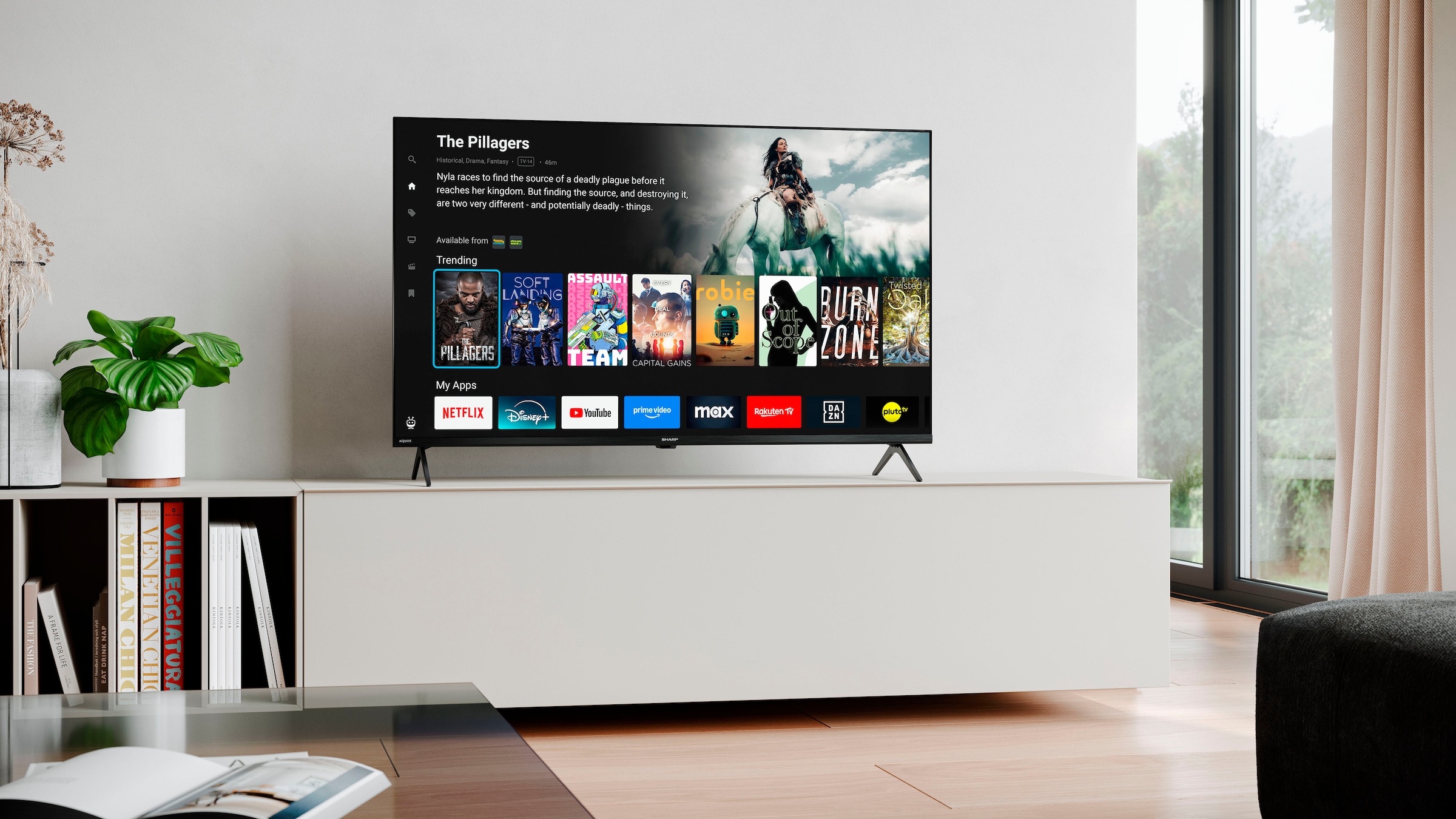 Sharp QLED-Fernseher »4T-C43HMx« 103 cm/43 ″ Smart-TV