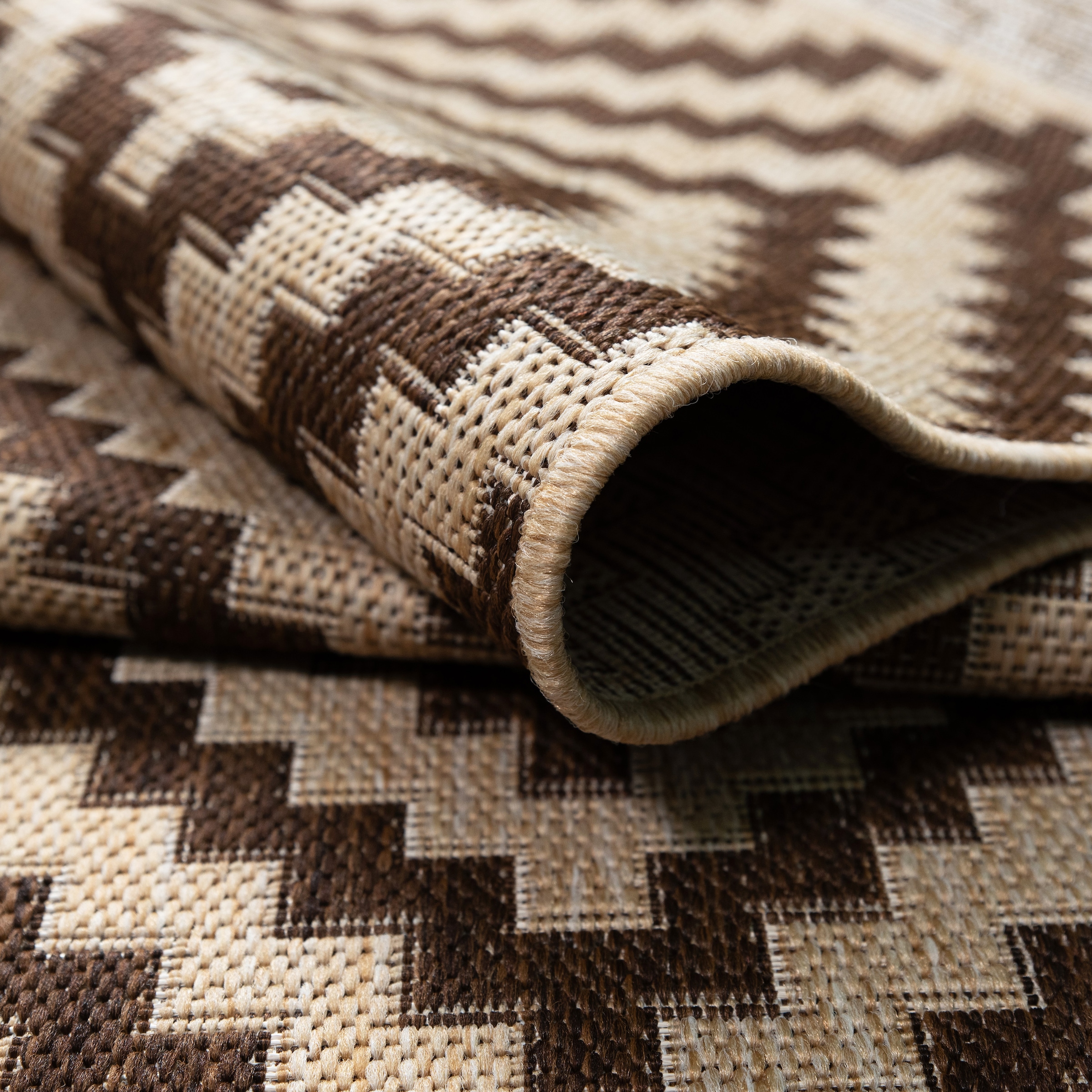 my home Teppich »Cordoba auch als Läufer erhältlich«, rechteckig, 3 mm Höhe, In- und Outdoor geeignet, Sisal-Optik, Wetterfest & UV-beständig, Boho