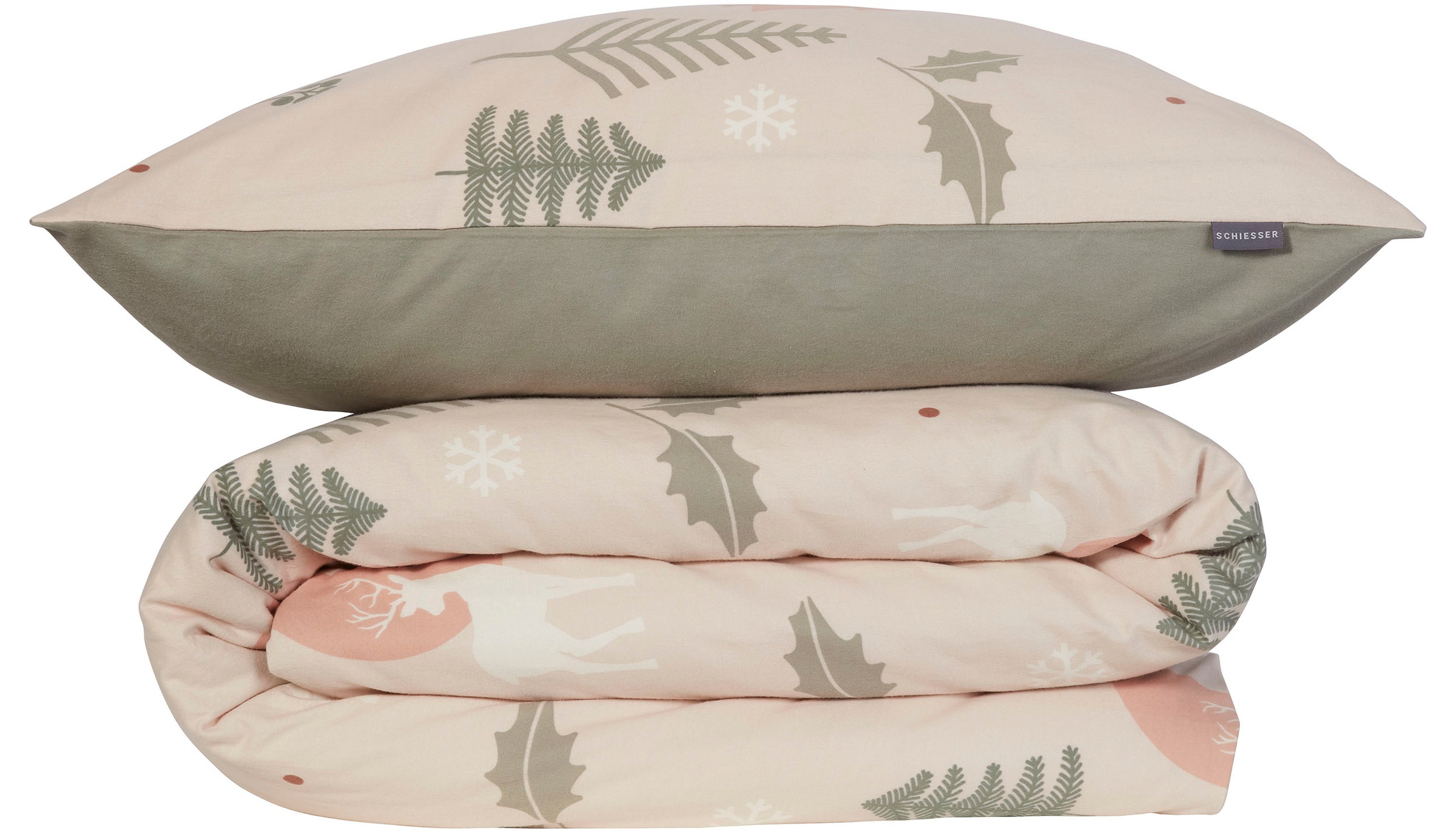 Schiesser Wendebettwäsche "Uma aus weicher Baumwolle im Nordic-Look" 2 Stk. günstig online kaufen