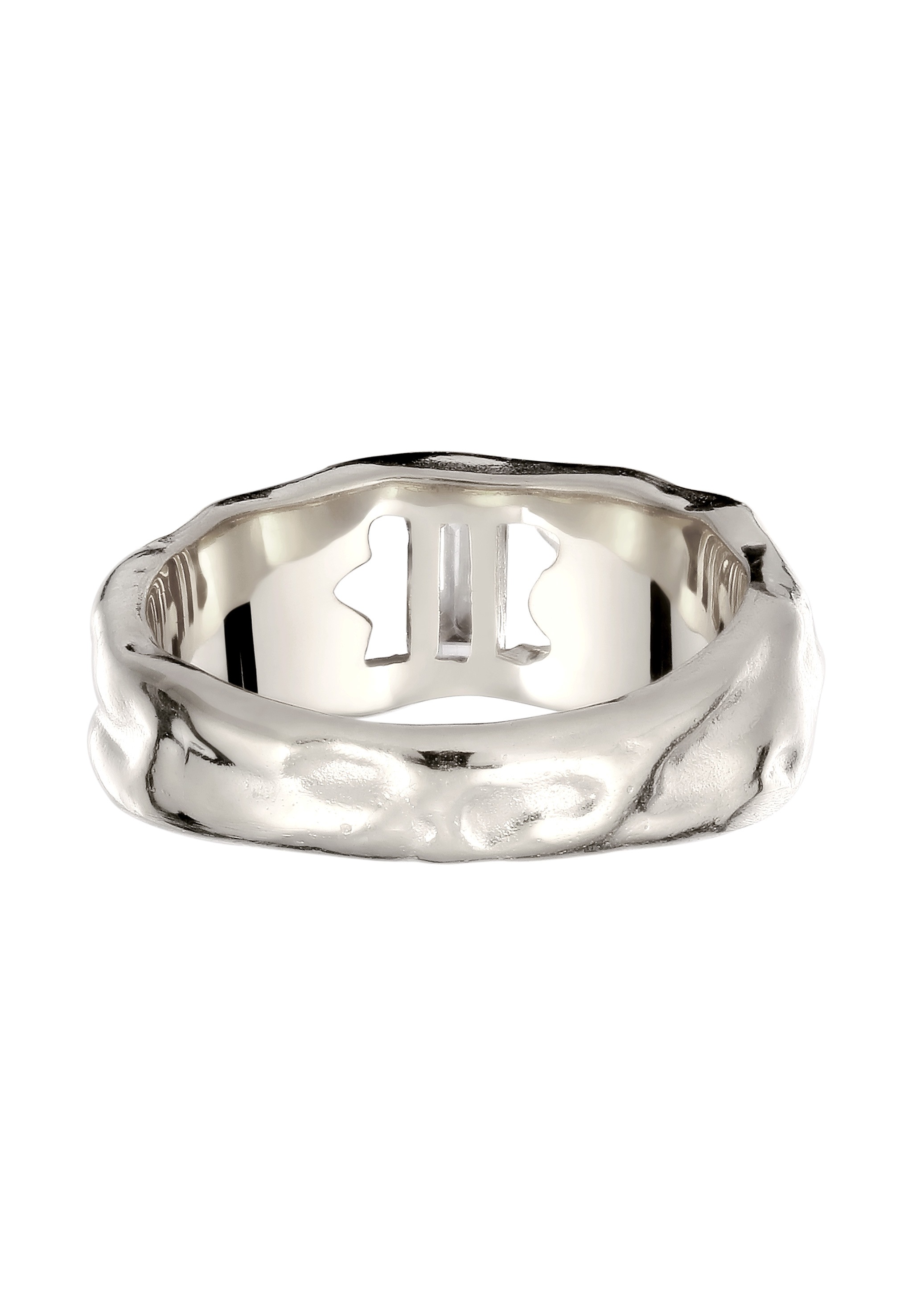 Elli Silberring »Ring Melted Topas Weiß 925 Sterling Silber«