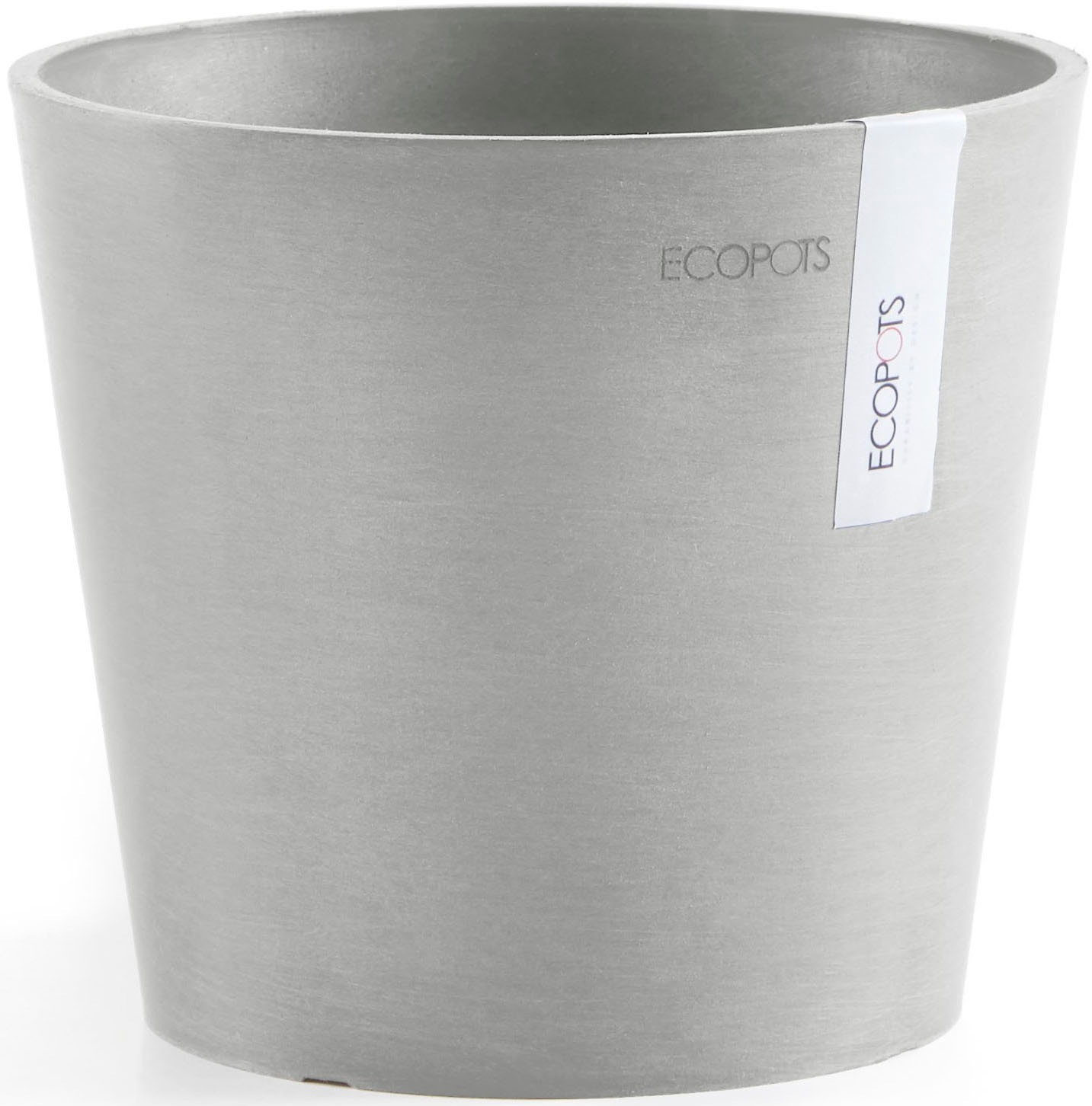 ECOPOTS Blumentopf »AMSTERDAM Mini White Grey« BxTxH: 17x17x14,9 cm