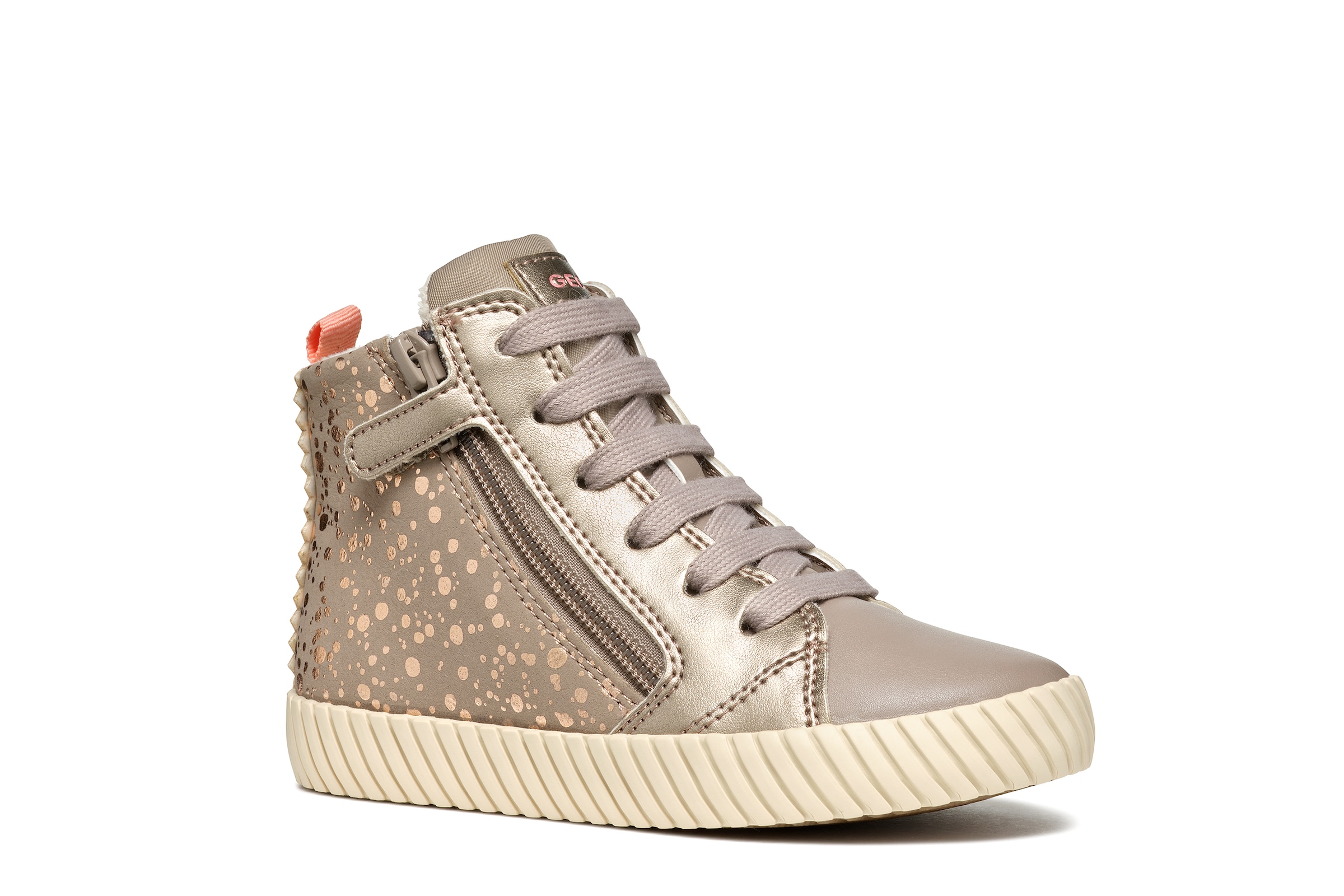 Geox Sneaker »J MIRROLESS GIRL«, Schnürboots mit Warmfutter, Größenschablone zum Download