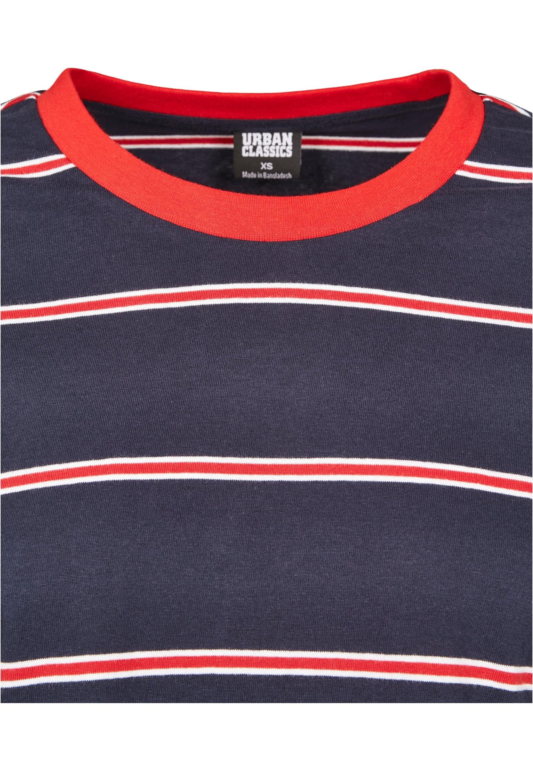 URBAN CLASSICS Langarmshirt »Urban Classics Damen Ladies Short Yarn Dyed Skate Stripe LS«, (1 tlg.)
