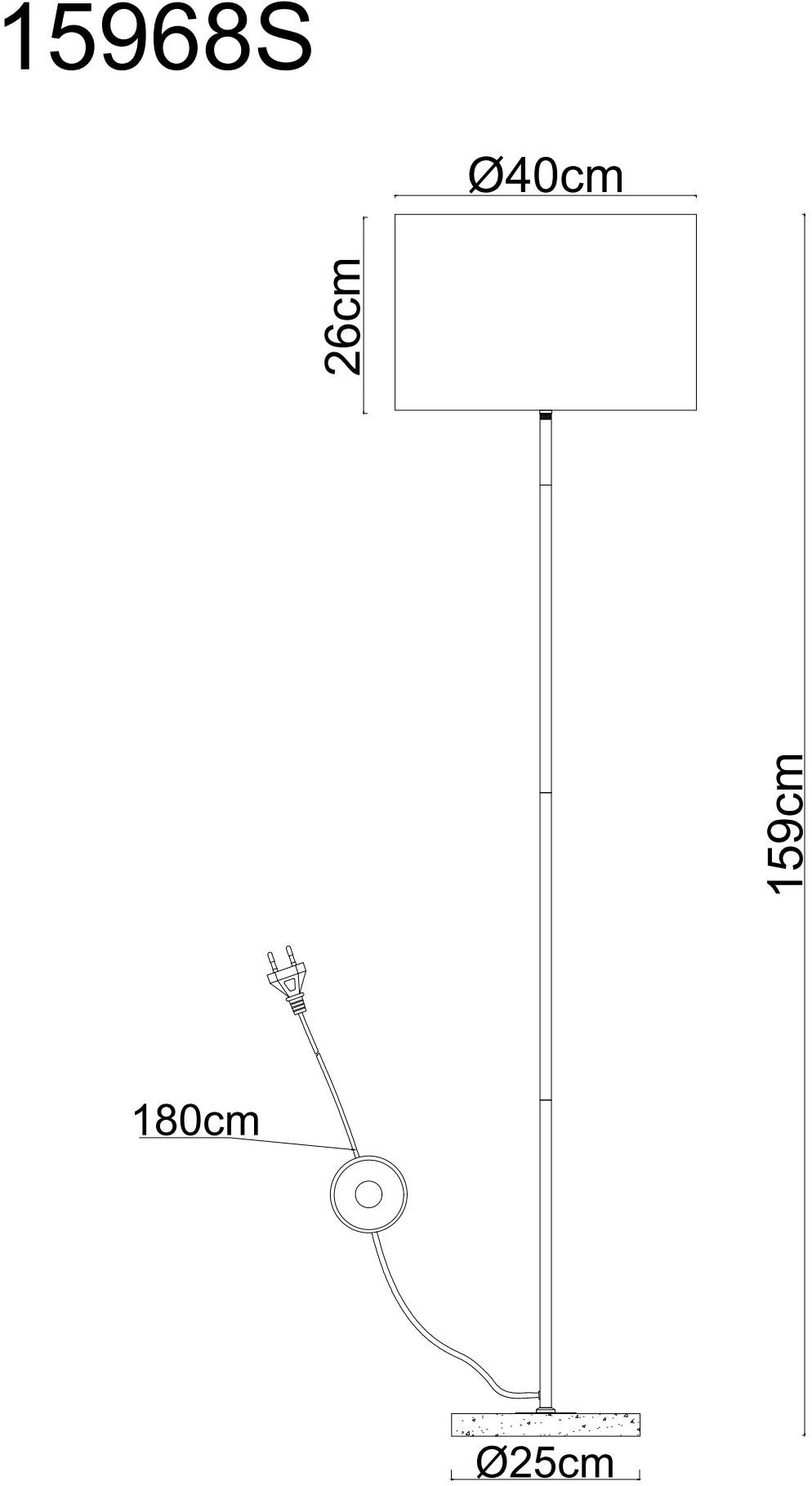 GLOBO LIGHTING Stehlampe »DELEON« E27 1 Stk. Stehleuchte für Wohnzimmer Travertin sand