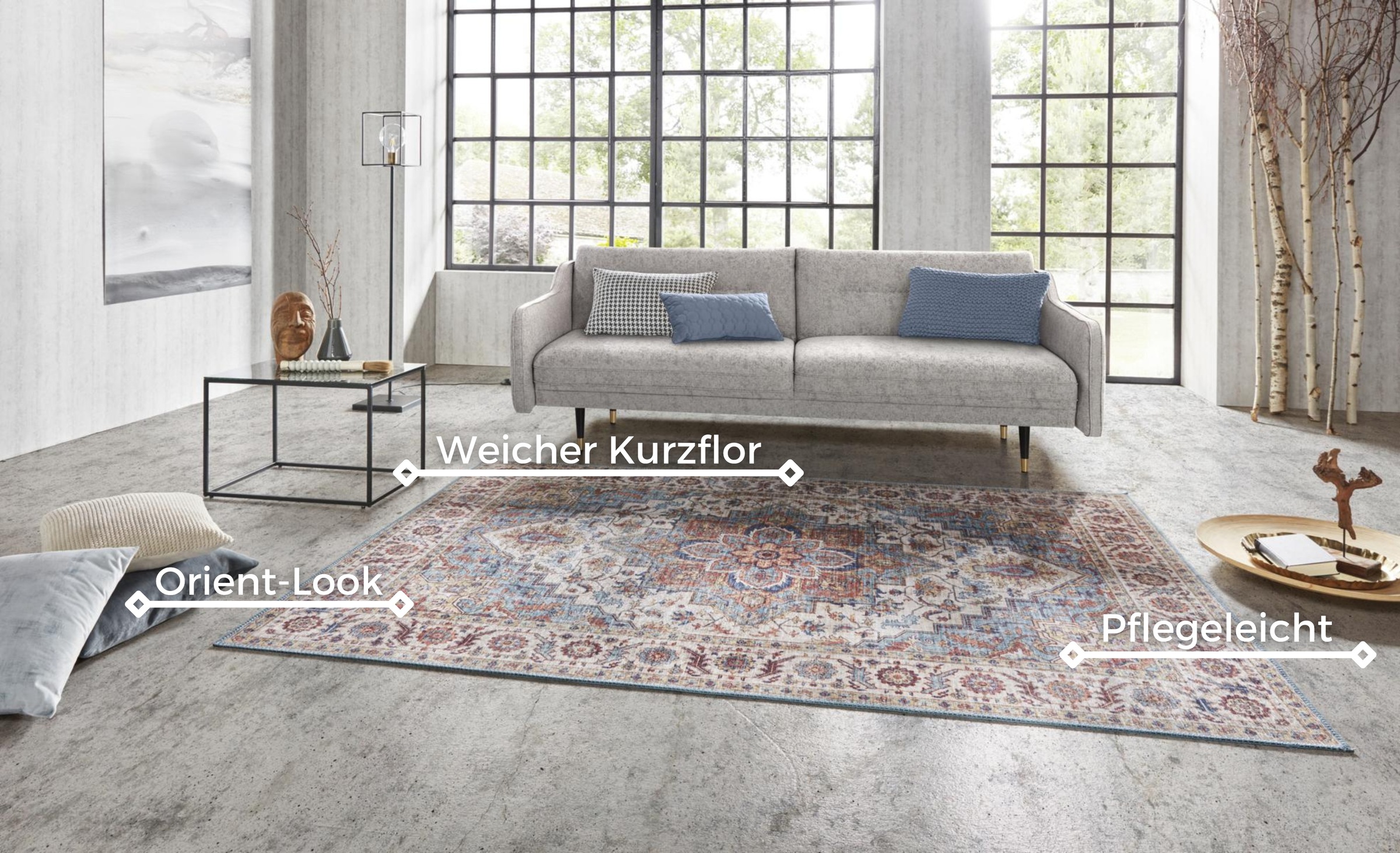 Hanse Home Anthea Rug Blue 200x290cm 2