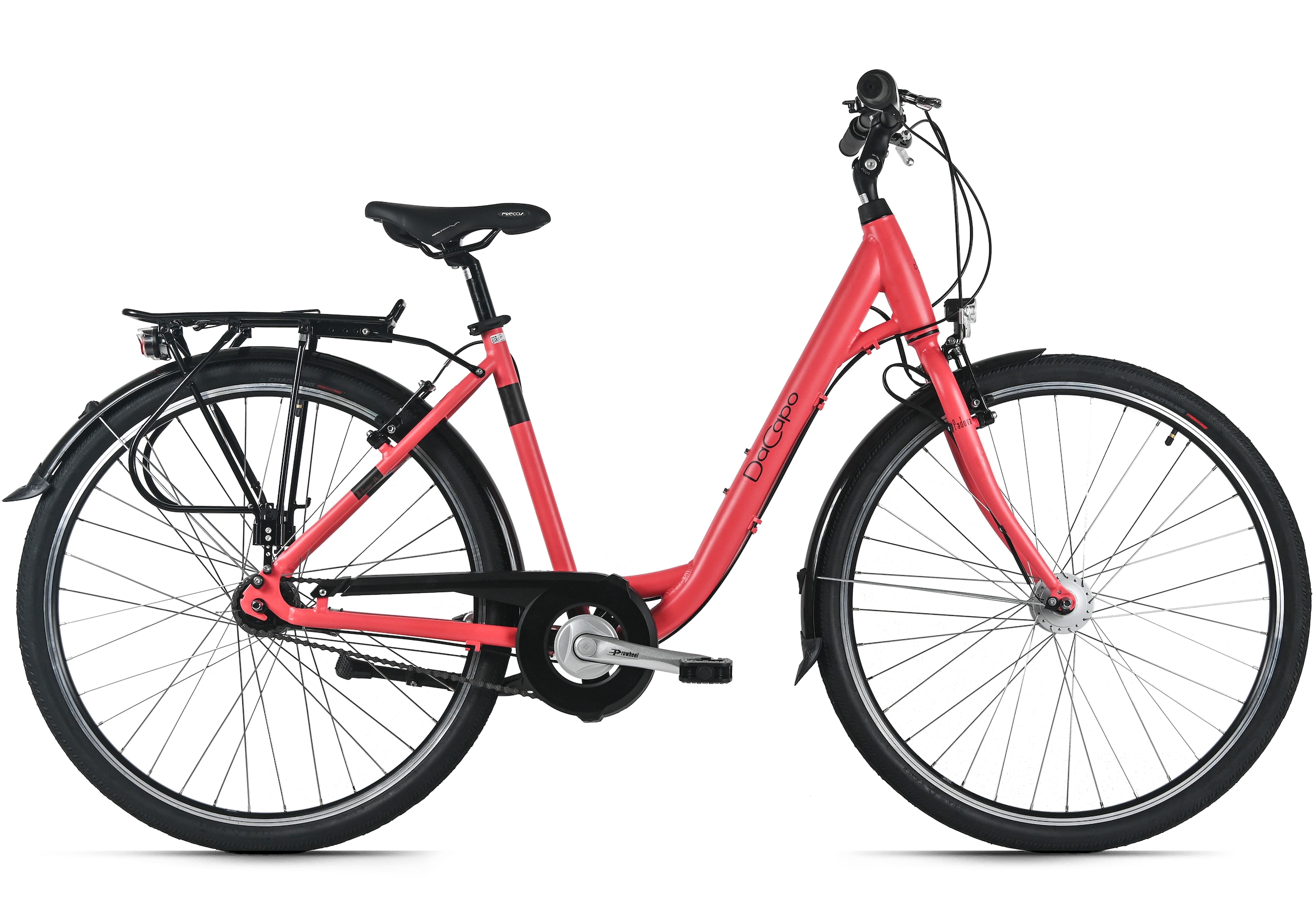 DACAPO Cityrad "DaCapo Damenrad 28'' Padova Pink 7 Gänge RH 48 cm", 48cm, 28 Zoll (71,12cm) hinten: 28 Zoll (71,12cm)rosa, rosa, Fahrräder