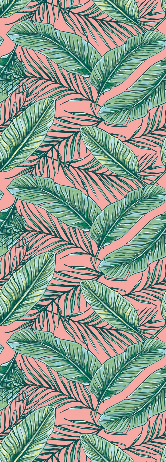 queence Vinyltapete "Aughn" Motiv bedruckt botanisch floral gemustert natürlich glatt 90x250cm, selbstklebend, kinderleichte Anbringung, Sticker