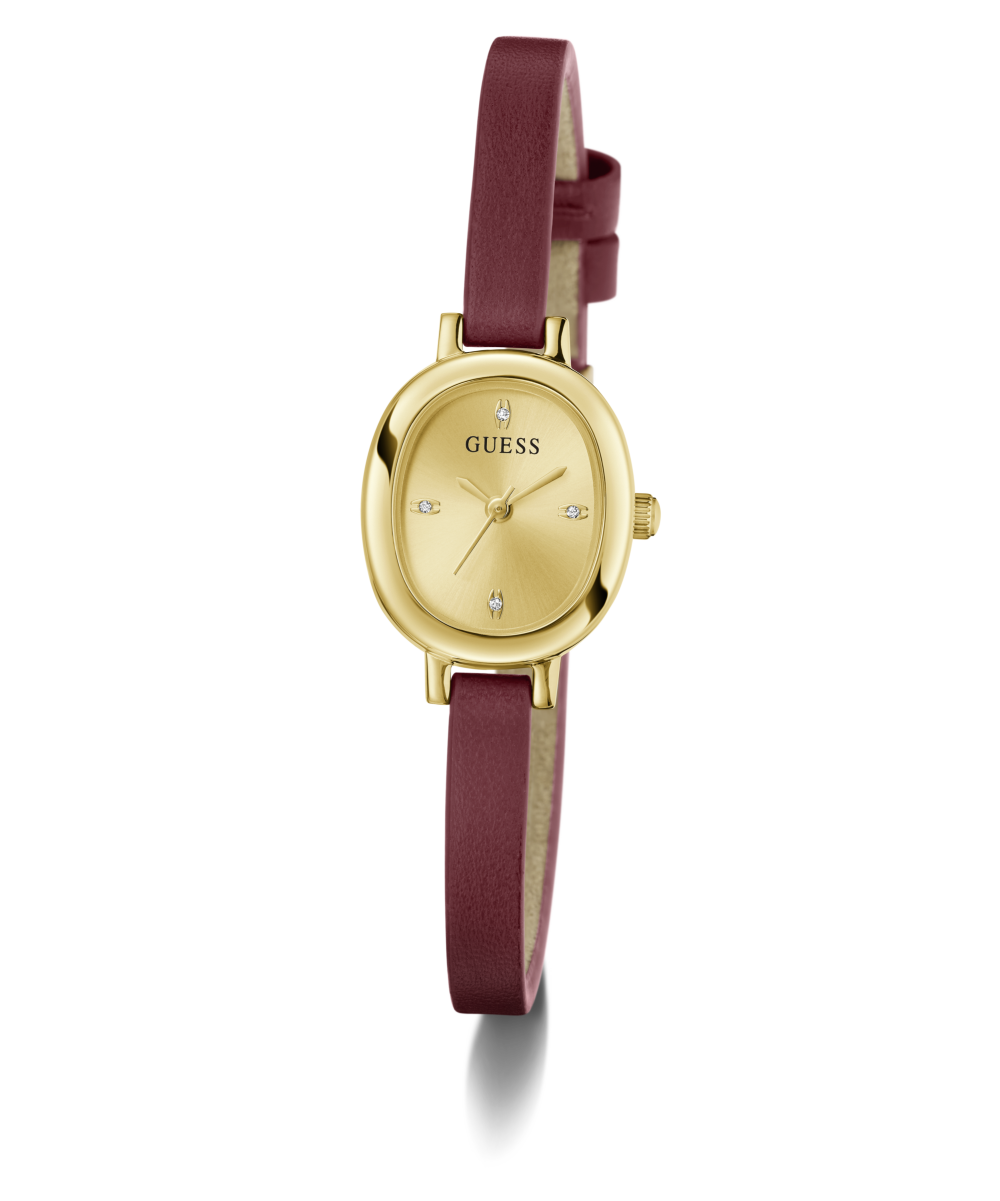 Guess Quarzuhr »PENELOPE« Armbanduhr, Damenuhr, Lederarmband, analog