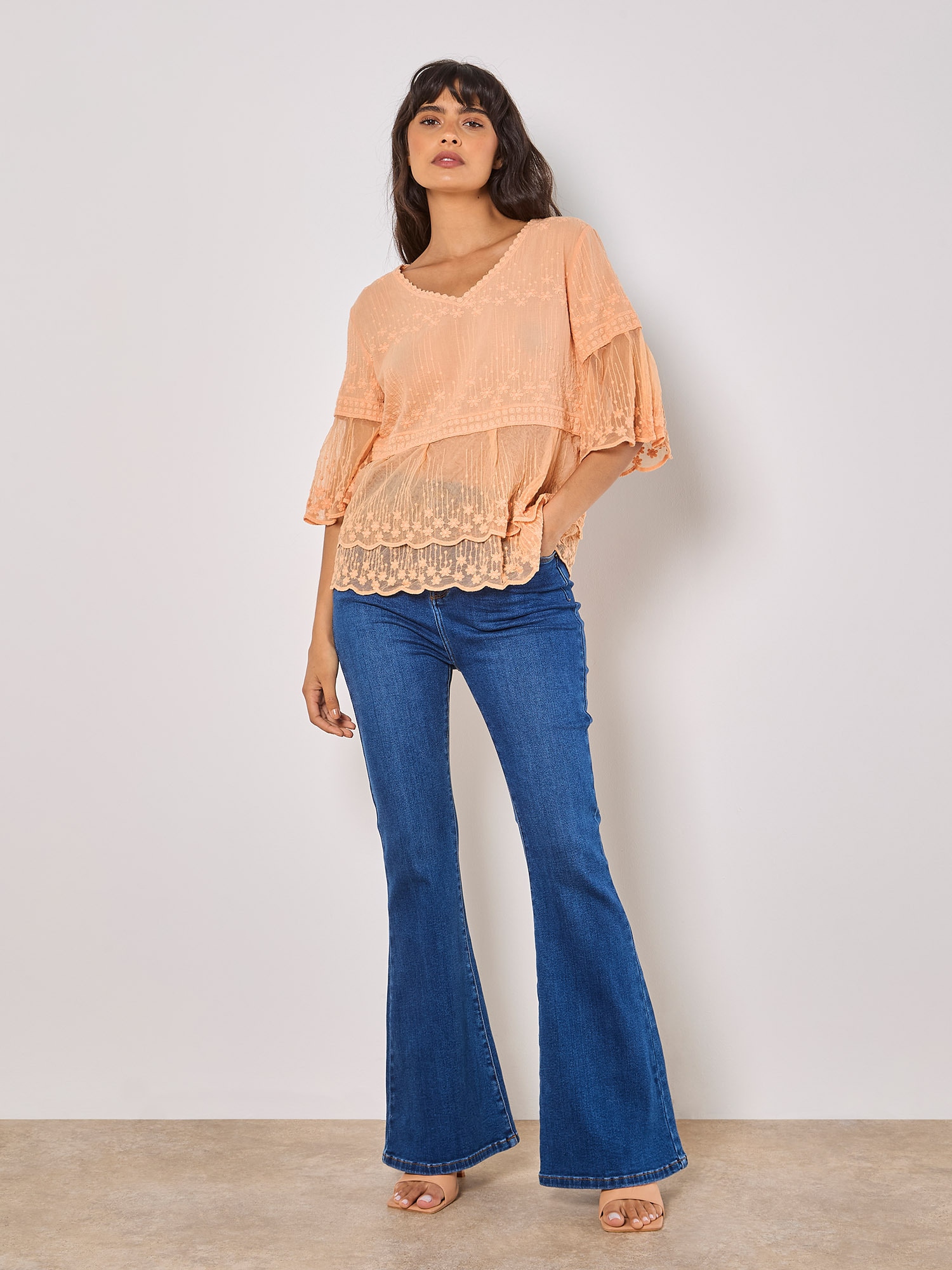 Apricot Klassische Bluse »Bluse« 1 mit Stickerei