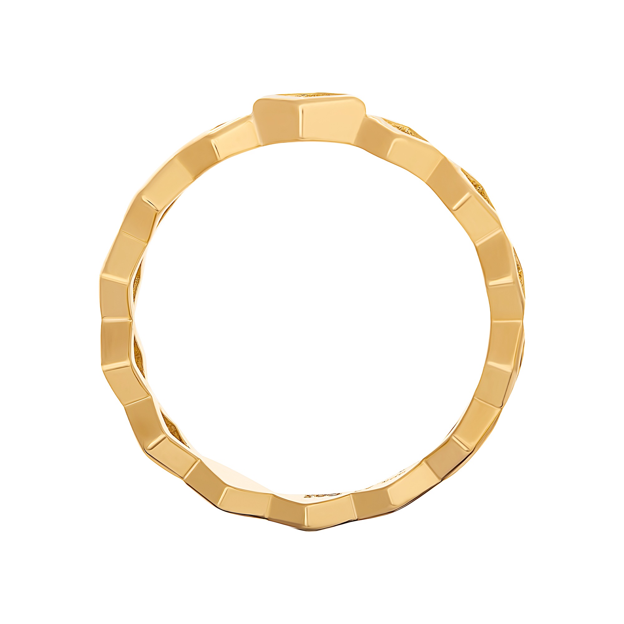 CAÏ Fingerring »925 Silber vergoldet Rauten mit Zirkonia«