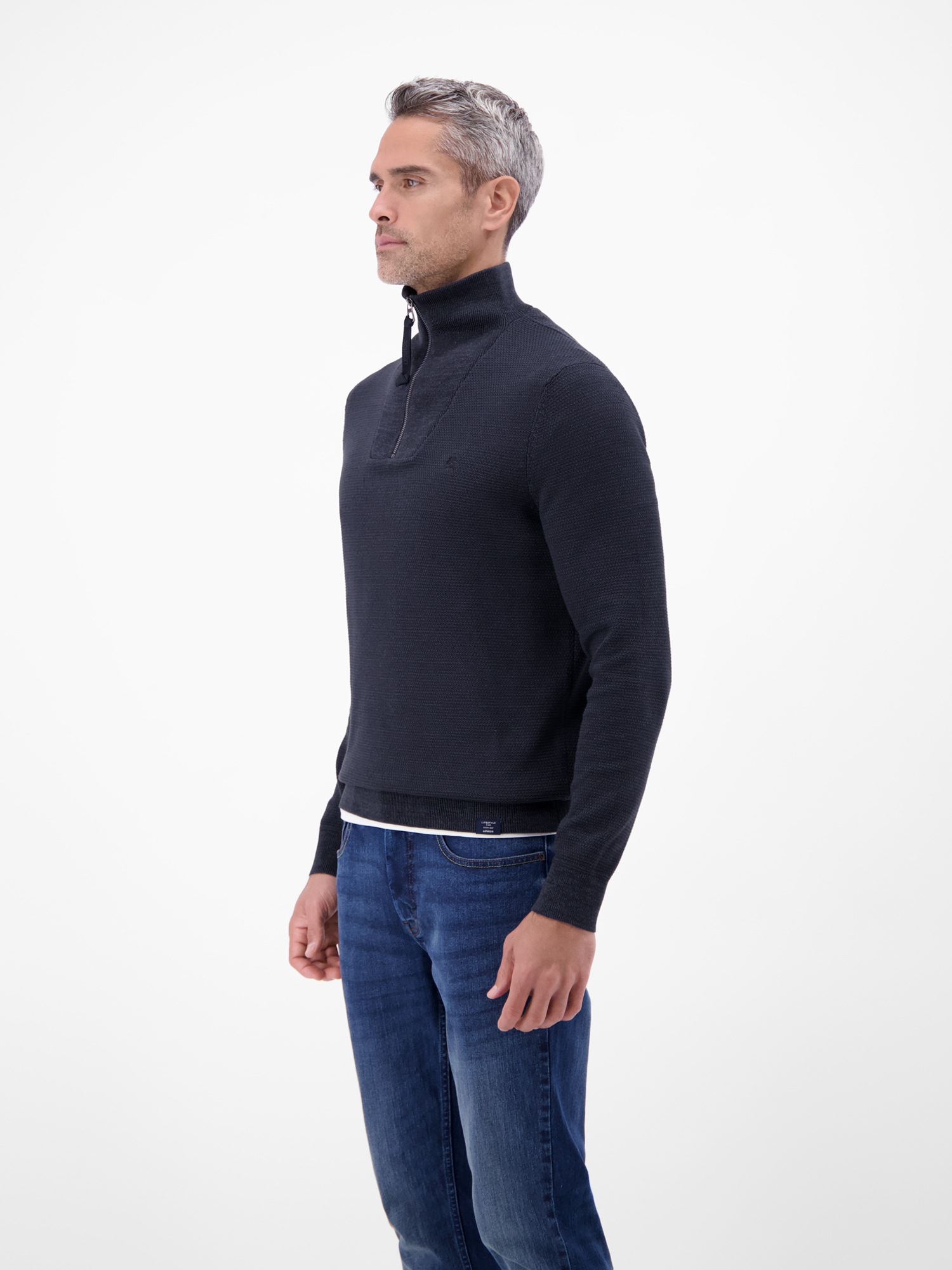 LERROS Strickpullover »Herren Stricktroyer in Twist-Struktur«