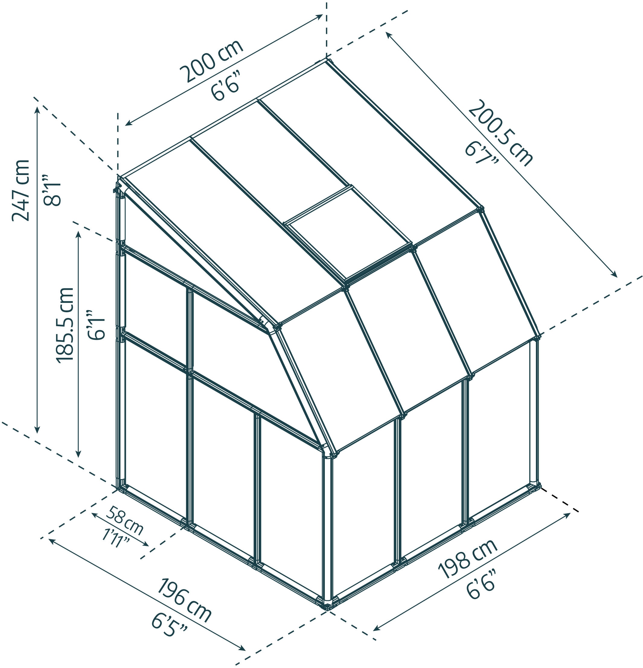 Palram - Canopia Gewächshaus »Sun Room« lebenslang widerstandsfähige Wandpaneele