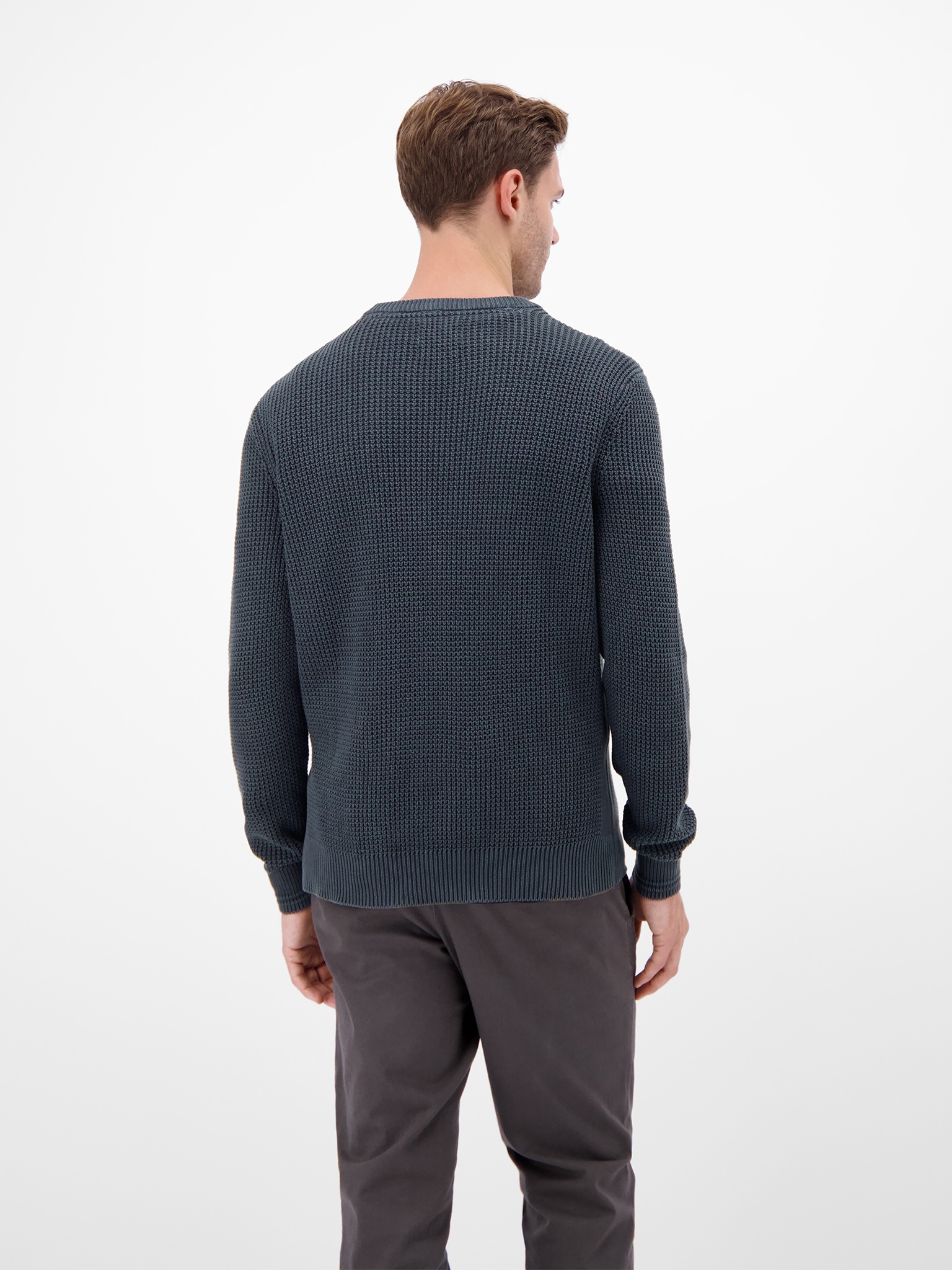 LERROS Rundhalspullover, in sportiver Struktur günstig online kaufen