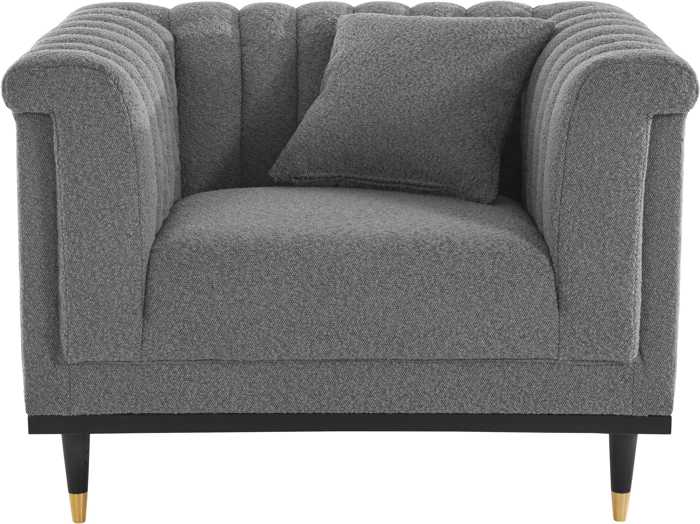 Thumbnail - Home affaire Cocktailsessel "Chamby New Sessel", im Bouclé-Strukturbezug mit Steppung im Lehnenbereich