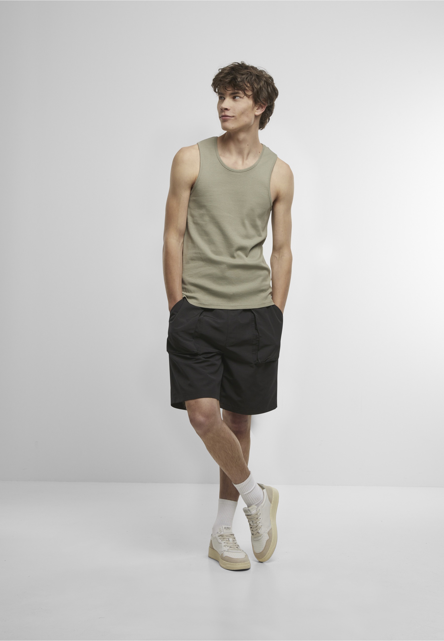 URBAN CLASSICS Tanktop »Urban Classics Ribbed Undershirt 2-Pack« 1 Stk.