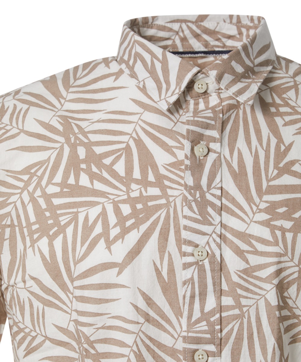 Pioneer Authentic Jeans Kurzarmhemd mit All-Over Print