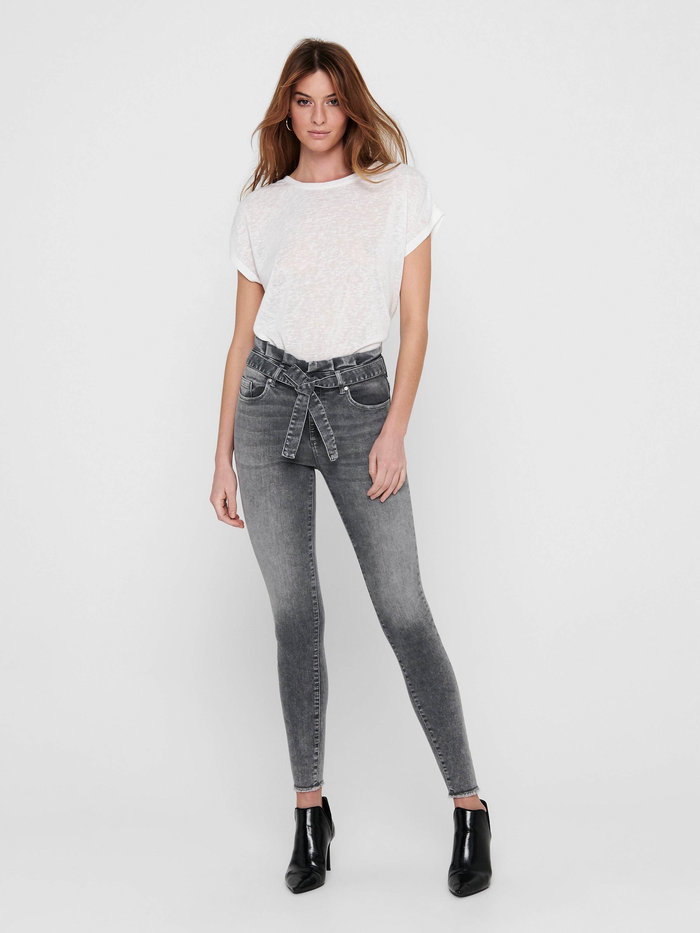 ONLY Skinny-fit-Jeans »ONLHUSH LIFE MID SK ANK PBAG BB REA0918«