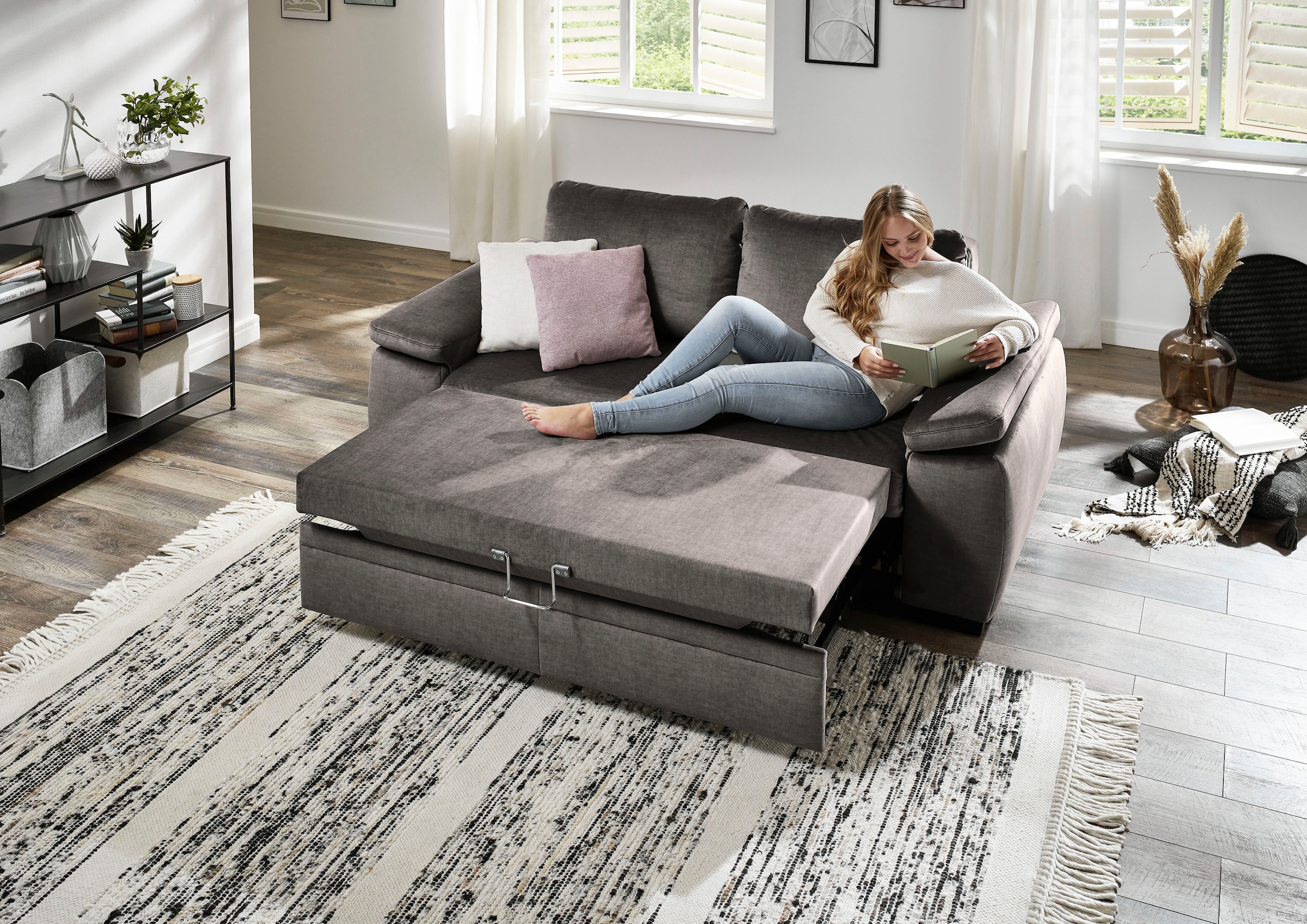 Die PlanBar Schlafsofa »MP-PD19021«, mit Längsschläferfunktion 140x210 cm
