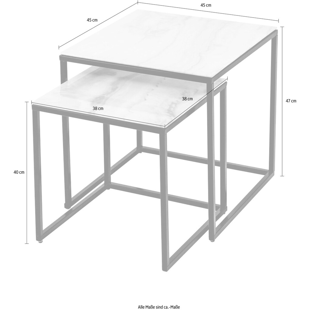 Paroli Couchtisch, (Set, 2 St.)