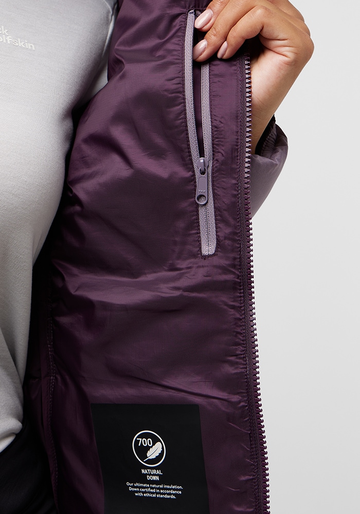Jack Wolfskin Daunenjacke »NEBELHORN DOWN HOODY W«, mit Kapuze