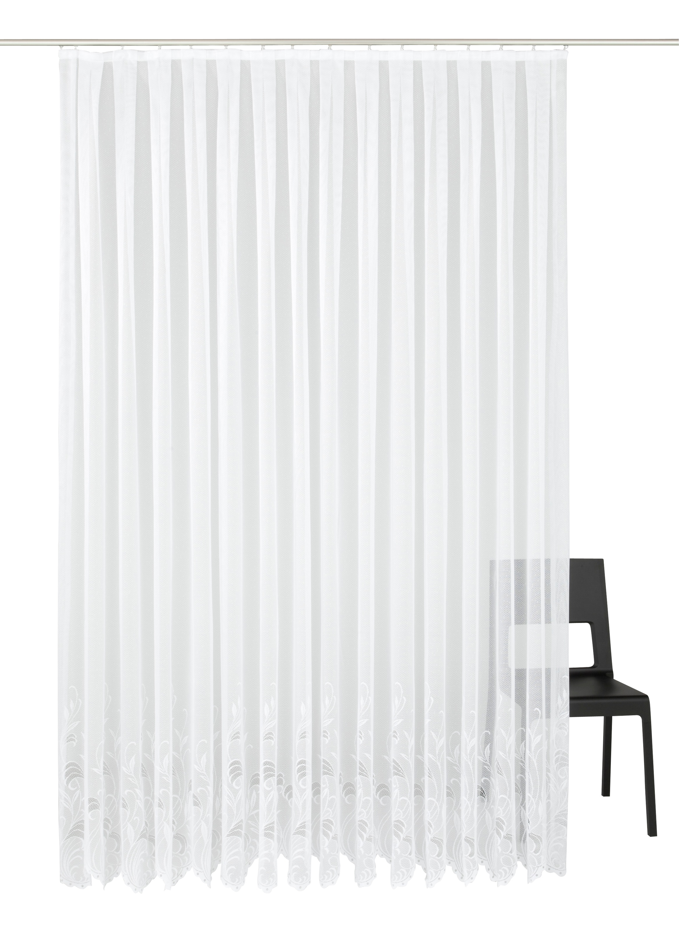 Weckbrodt Gardine "Jacqu" Kräuselband 1 Stk. tlg. feste Falten, Jacquard, h günstig online kaufen