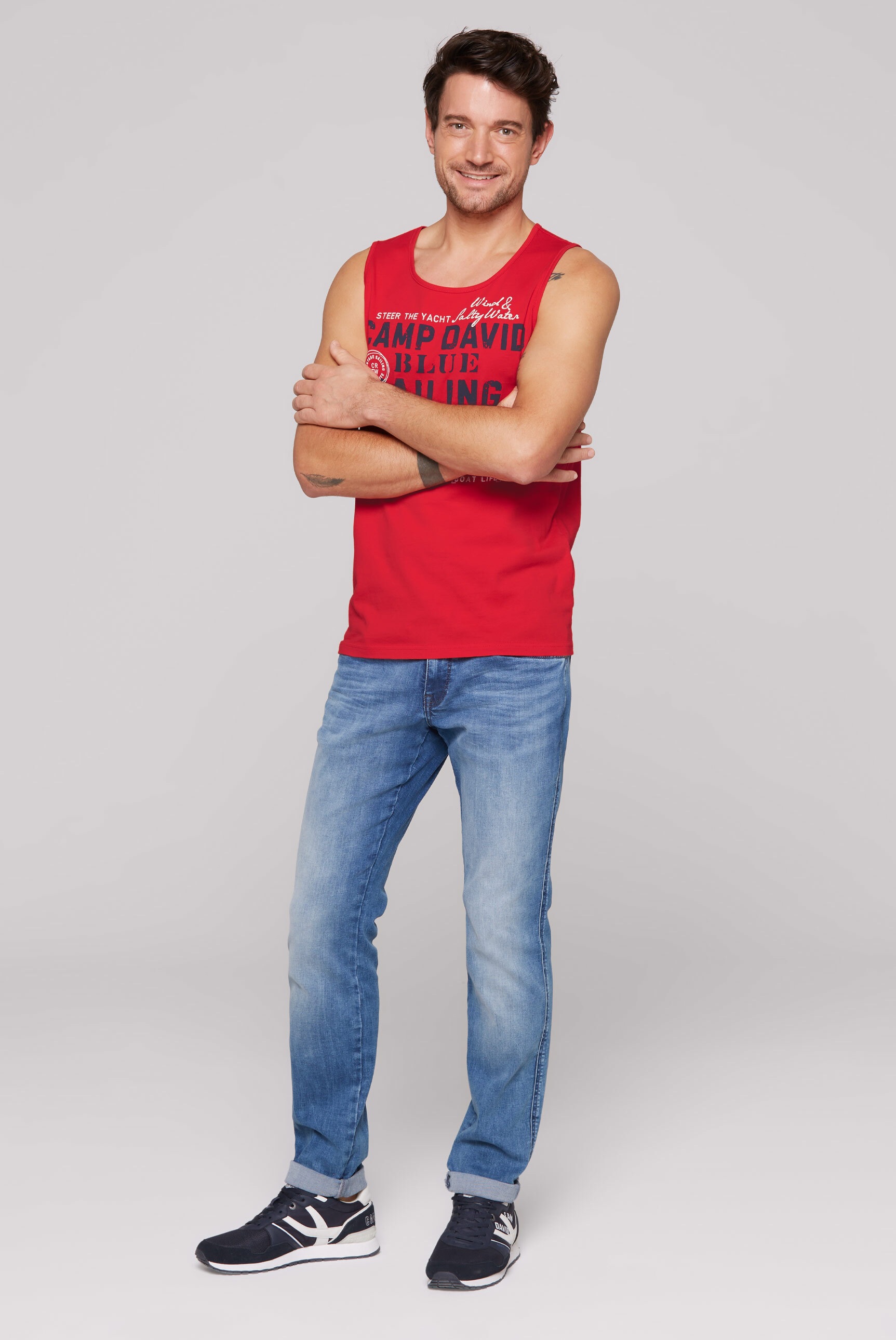 CAMP DAVID Tanktop, aus Baumwolle