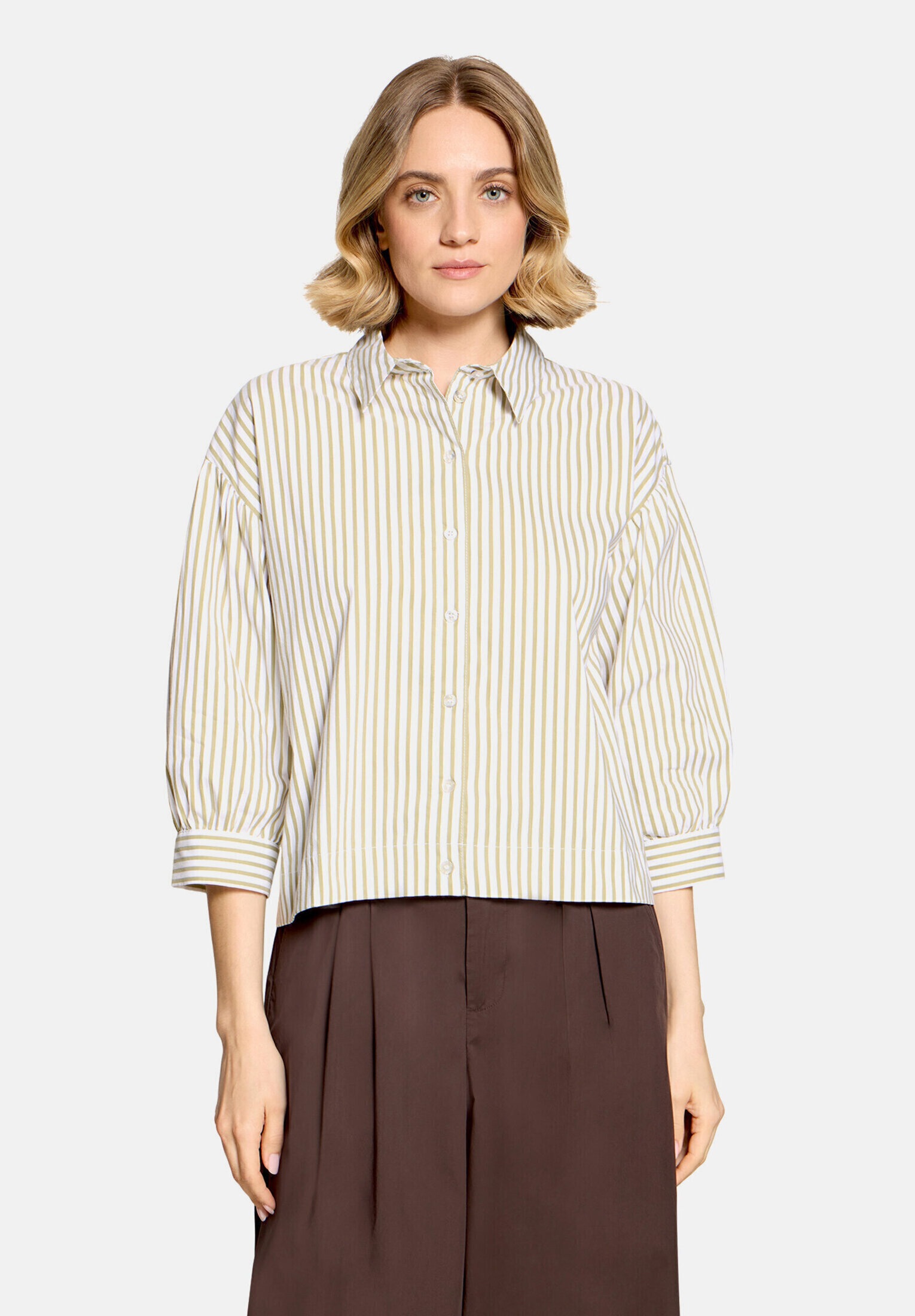 Cartoon Klassische Bluse »Damen mit Raffung«