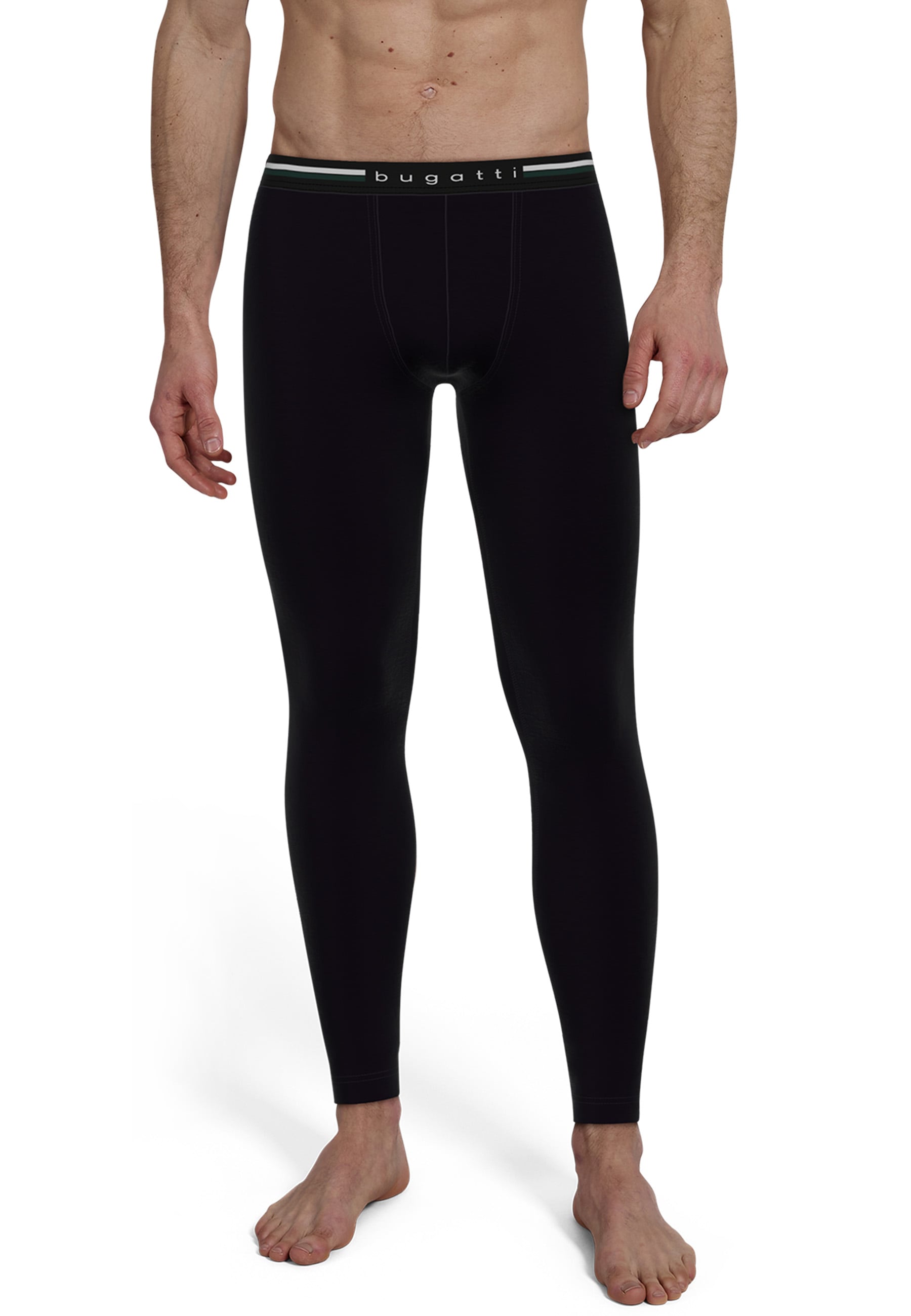 bugatti Lange Unterhose "Rom", Logobund, ohne Eingriff, Kontraststreifen günstig online kaufen