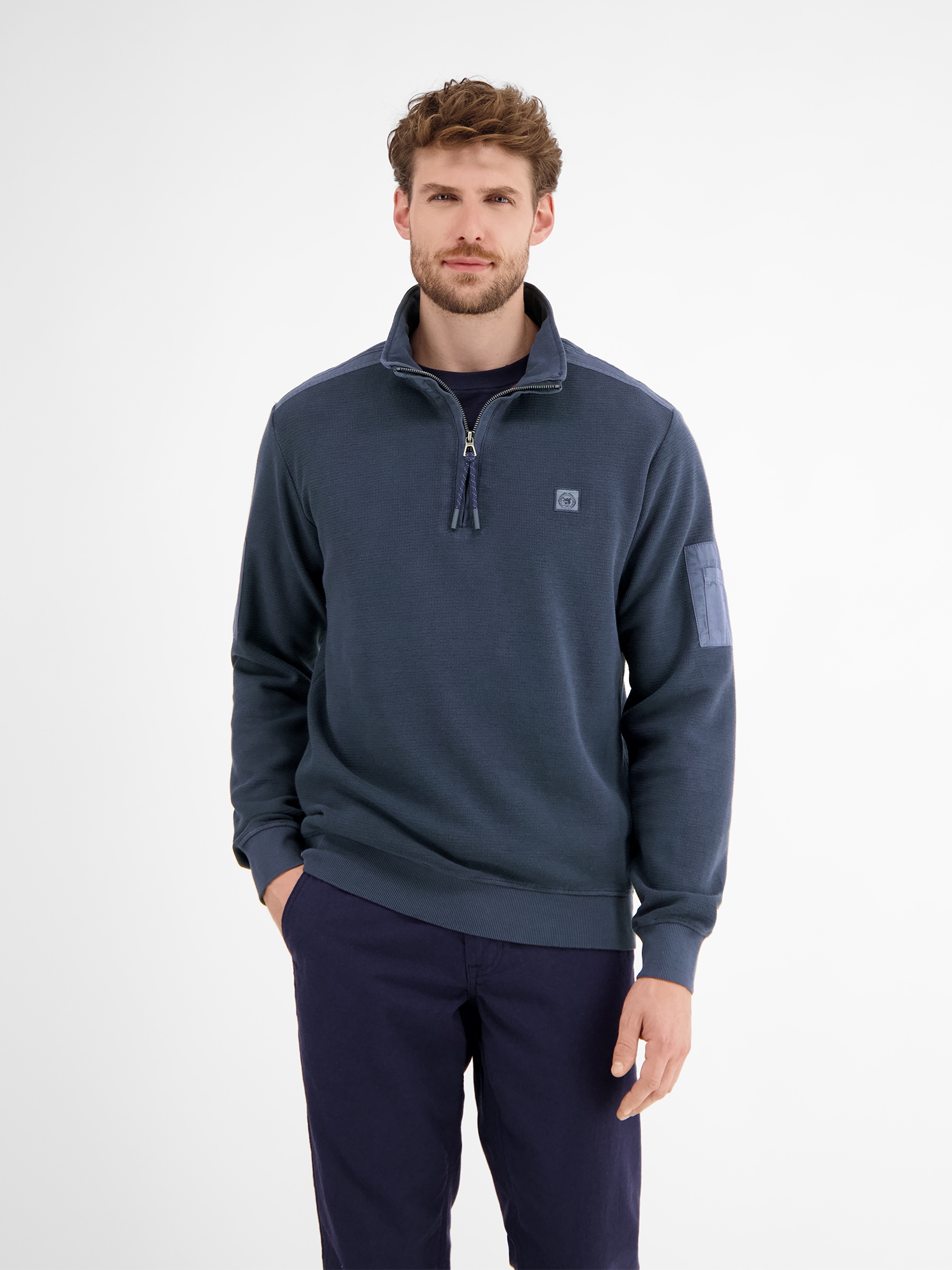 LERROS Sweatshirt "Sweattroyer in Zig-Zag-Struktur" günstig online kaufen