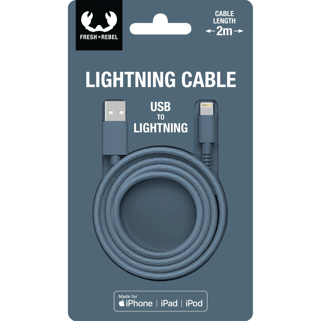 Fresh´n Rebel Smartphone-Kabel »USB - Lightning-Kabel "Fabriq", 2m«, Lightning-USB Typ A, 200 cm