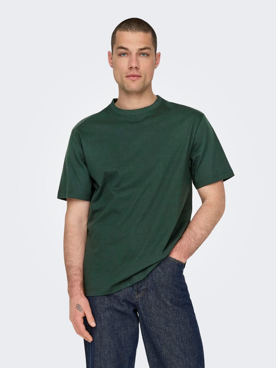 ONLY & SONS Rundhalsshirt "ONSFRED RLX SS TEE" Baumwolle, relaxed fit günstig online kaufen