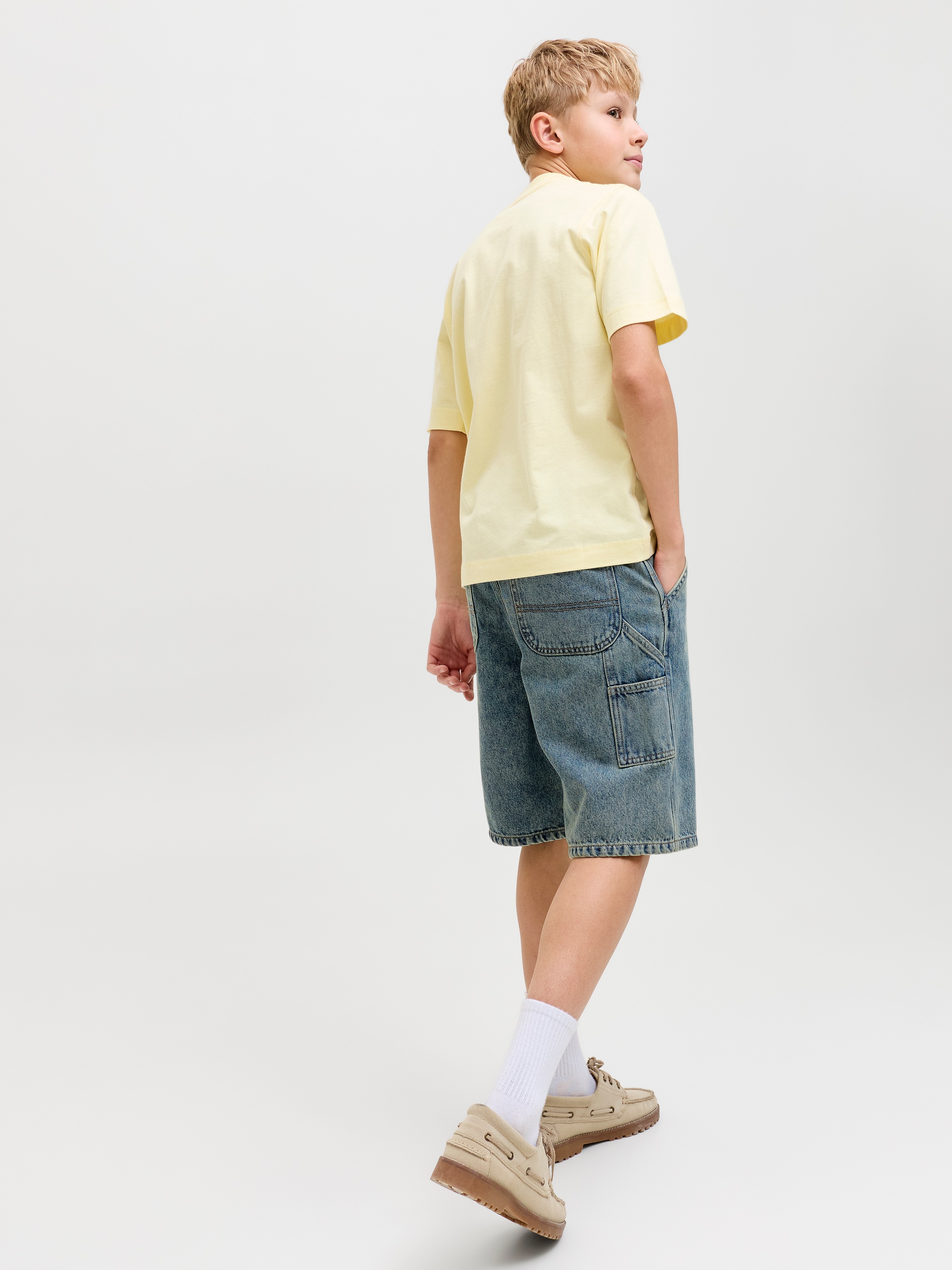 Jack & Jones Junior Shorts »JJIALEX JJCARPENTER SHORTS AKM 148 JNR«  mit auffälliger Waschung