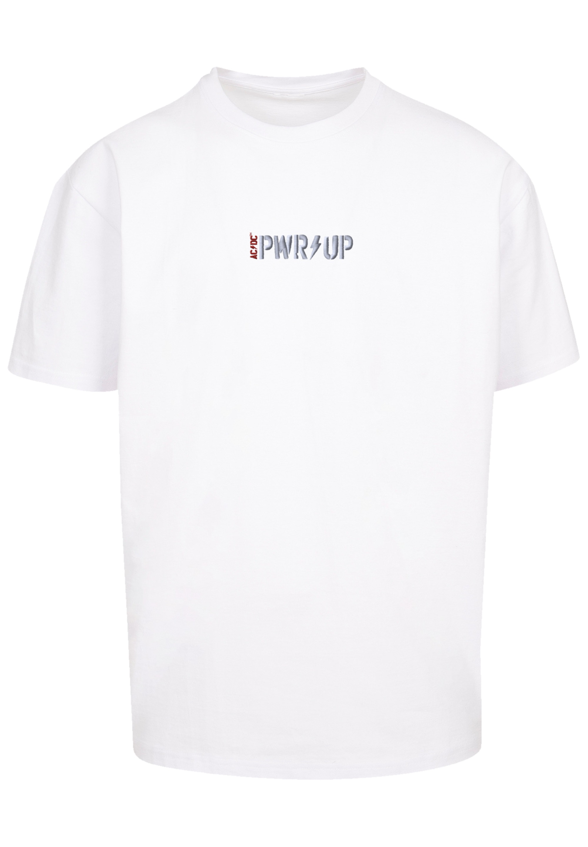 F4NT4STIC T-Shirt »AC/DC PWRUP Stickerei«, Premium Qualität, Logo-Stickerei