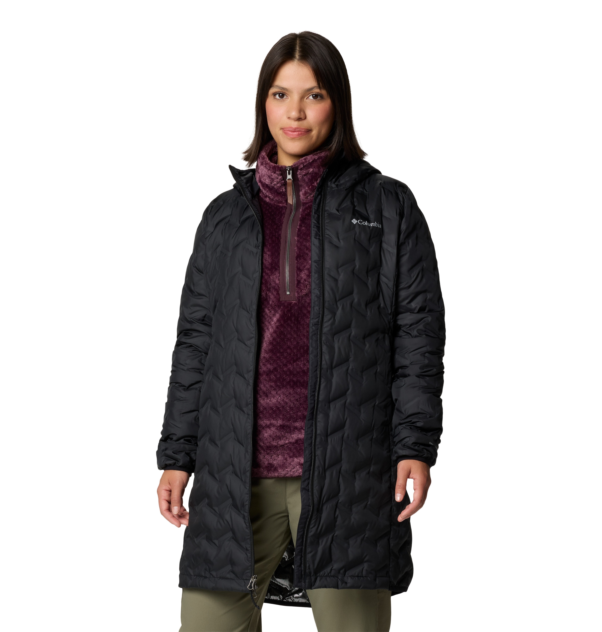 Columbia Daunenjacke »Delta Ridge™ II Long Down Jacket«, mit Kapuze