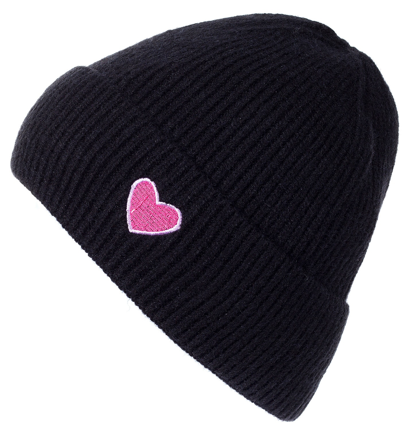 styleBREAKER Strickmütze "Strick Beanie mit Herz Stickerei" 1 Stk.