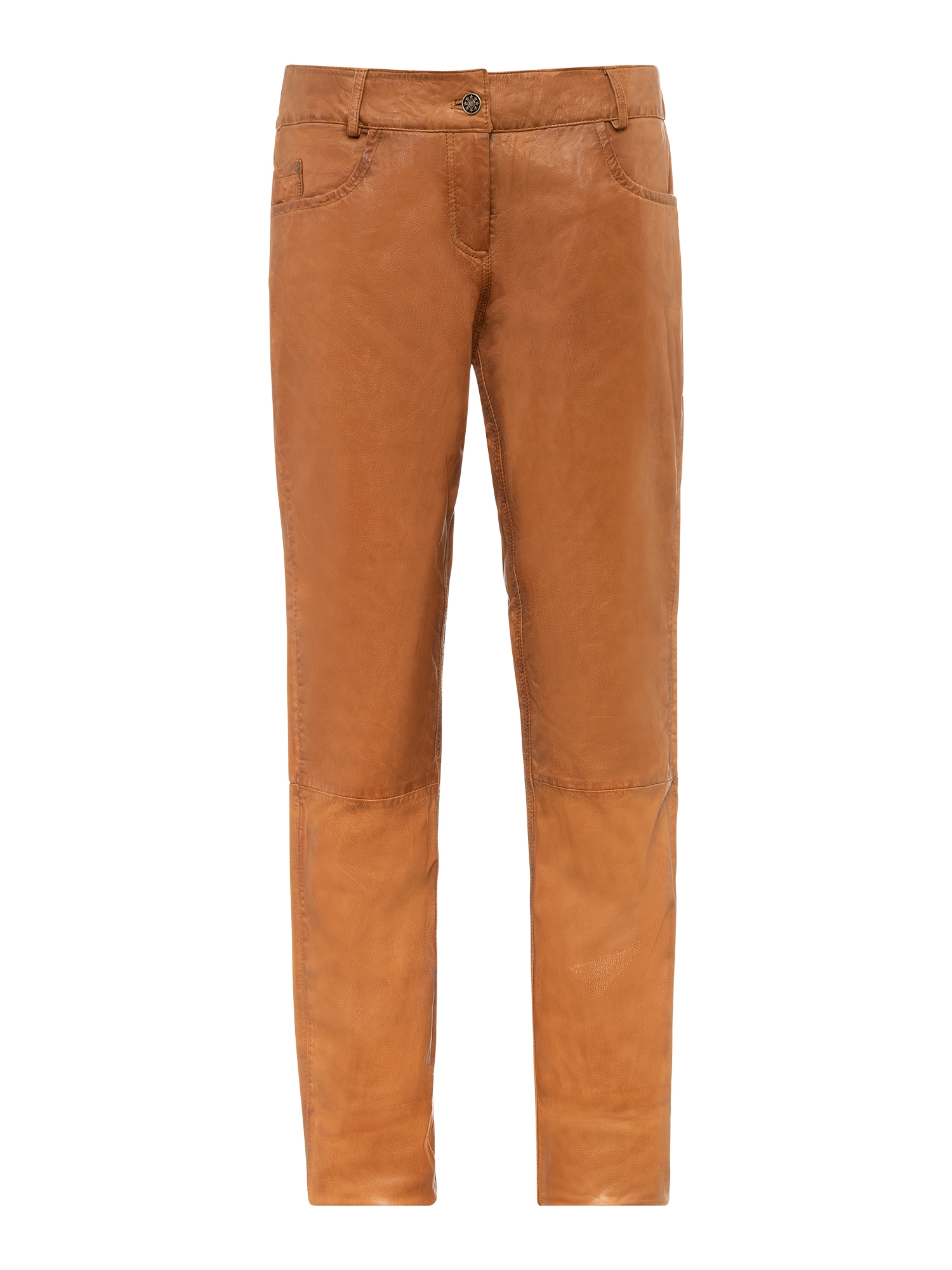 RICANO 5-Pocket-Hose "Lederhose Dorin" Handgefertigt aus echtem Leder