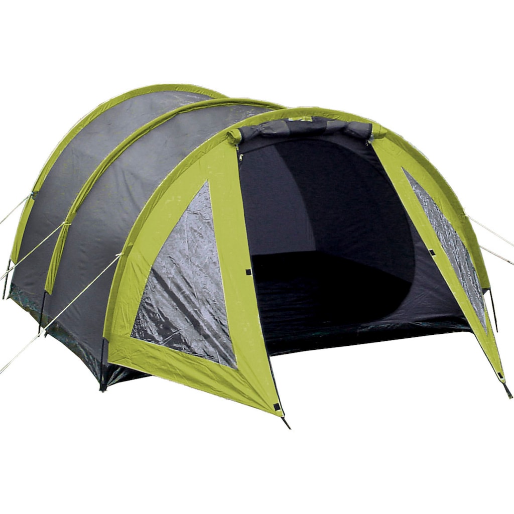 EXPLORER Tunnelzelt »Campingset 5-teilig, 1 Zelt / 2 Schlafsäcke / 2 Isomatten«, 3 Personen, (Set, 5 tlg., 1 x Tunnelzelt, 2 x Schlafsack Light 600, 2 x Isoliermatte gerollt)