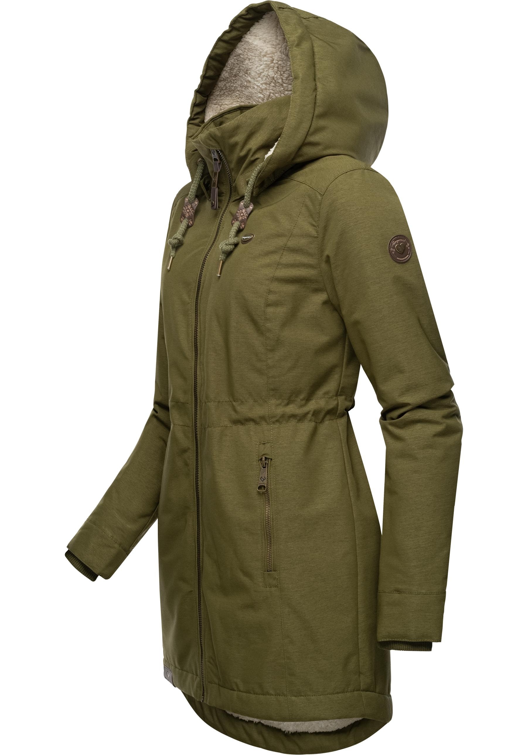 Ragwear Winterjacke "Dakkota" mit Kapuze Wasserdichter Winterparka mit Tedd günstig online kaufen