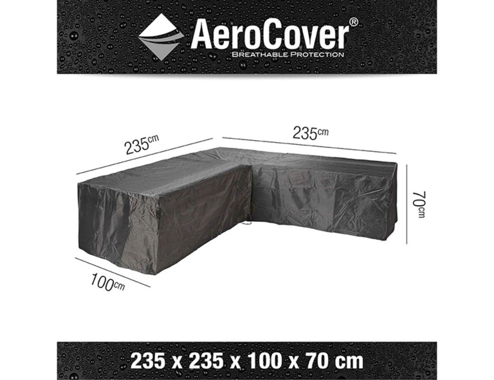 Aerocovers Gartenmöbel-Schutzhülle »Loungeh. 235x235x100xH70«, Loungehülle 235x235x100xH70 cm
