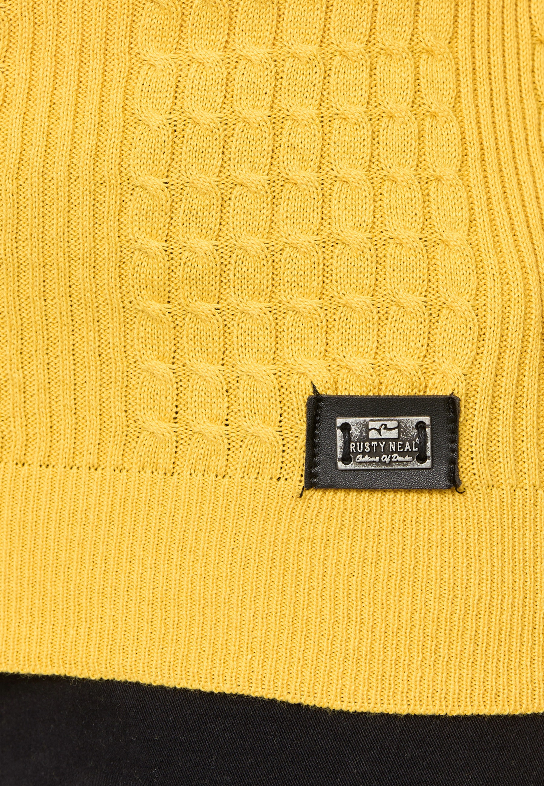 Rusty Neal Strickpullover, mit modernem Strickmuster