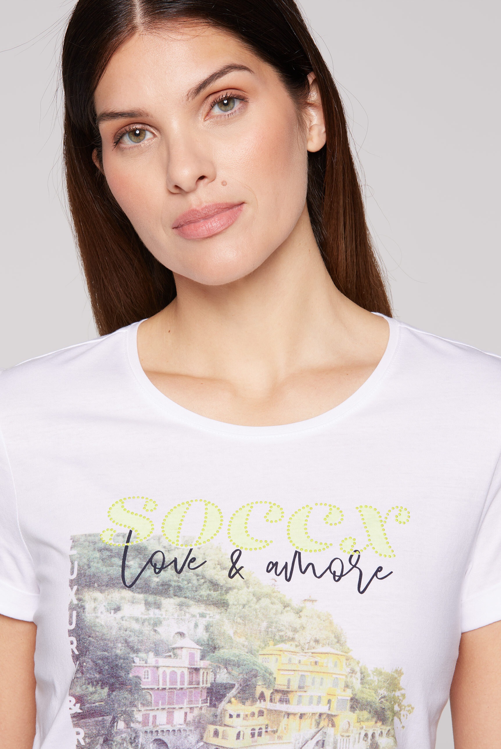 SOCCX Rundhalsshirt, mit Seitenschlitze