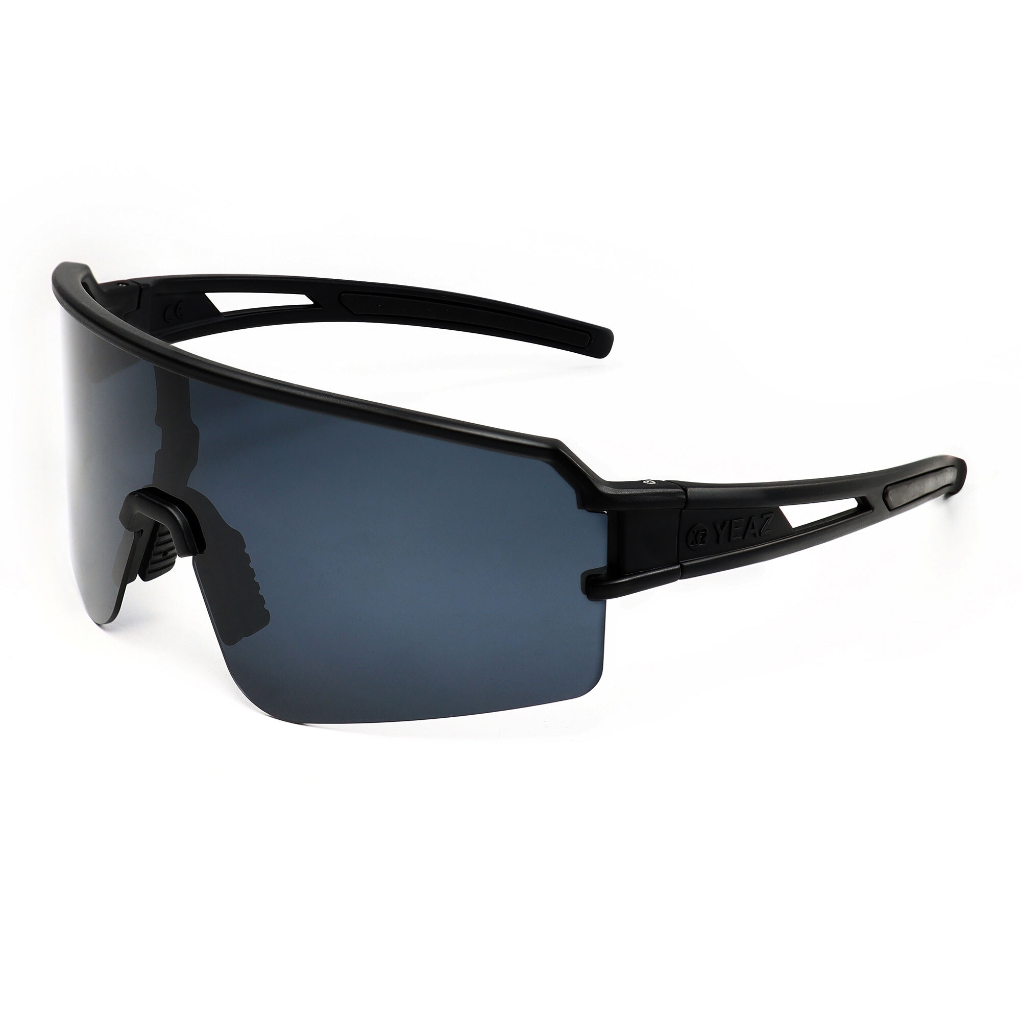 Sportbrille YEAZ "Sport-Sonnenbrille schwarz SUNSPOT", Damen, schwarz (schwarz, schwarz), Sonnenbrillen